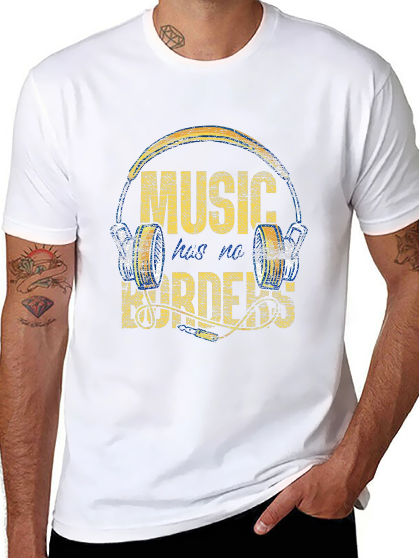 Music Has No Borders Graphic Tee