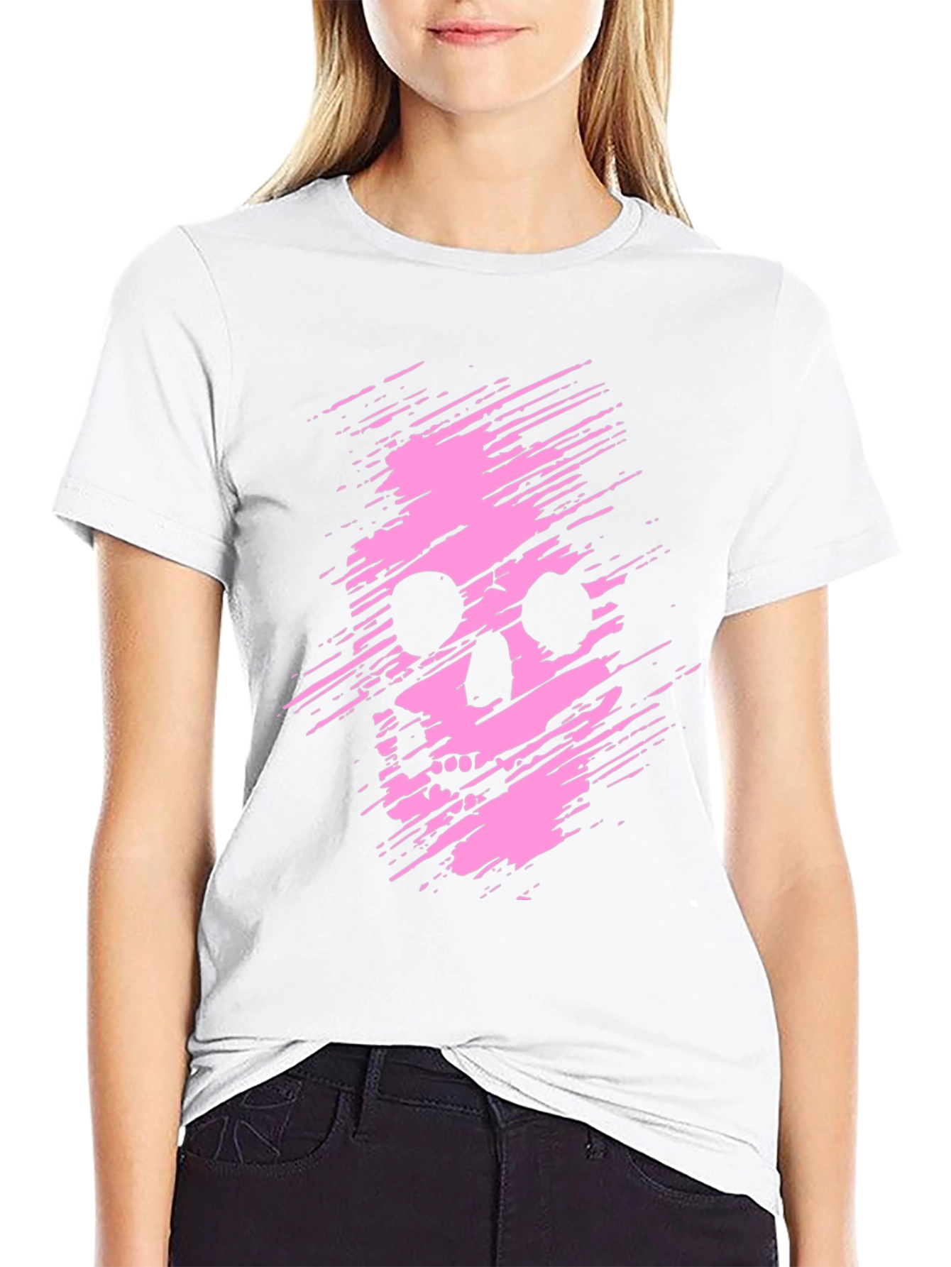 Edgy Skull Graphic Tee - Mens Black T-Shirt