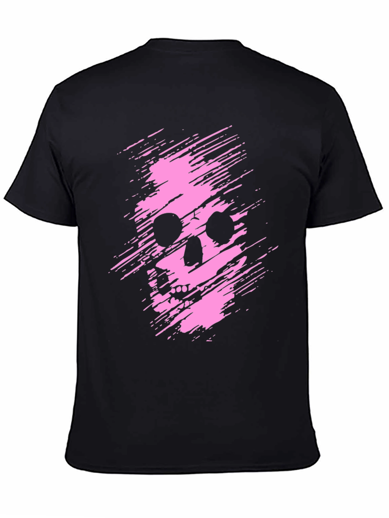 Edgy Skull Graphic Tee - Mens Black T-Shirt