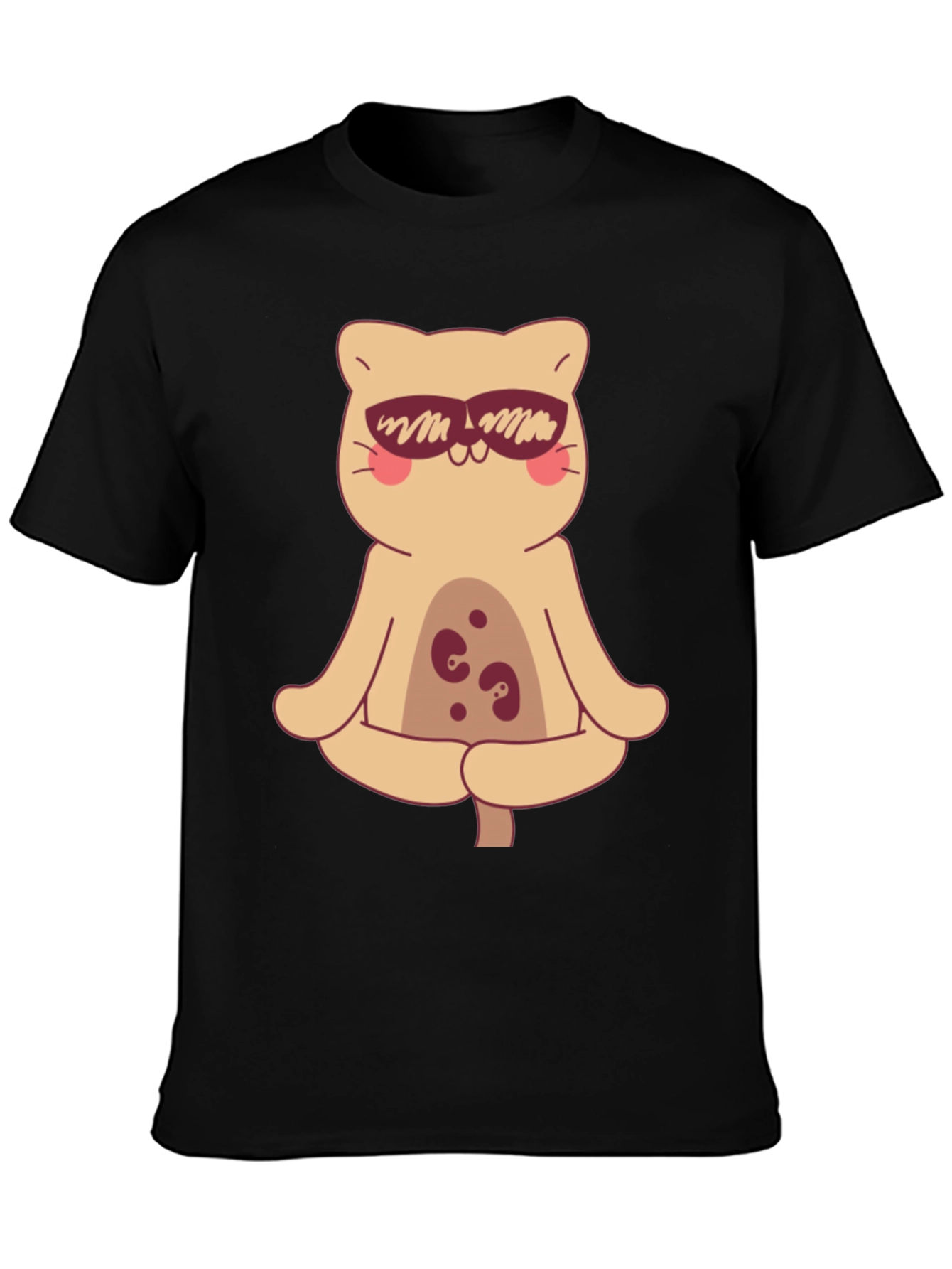Cool Cat Meditating T-Shirt