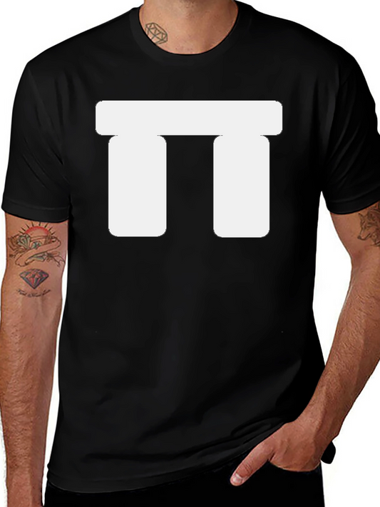 Abstract Graphic T-Shirt - Black Cotton Casual Tee