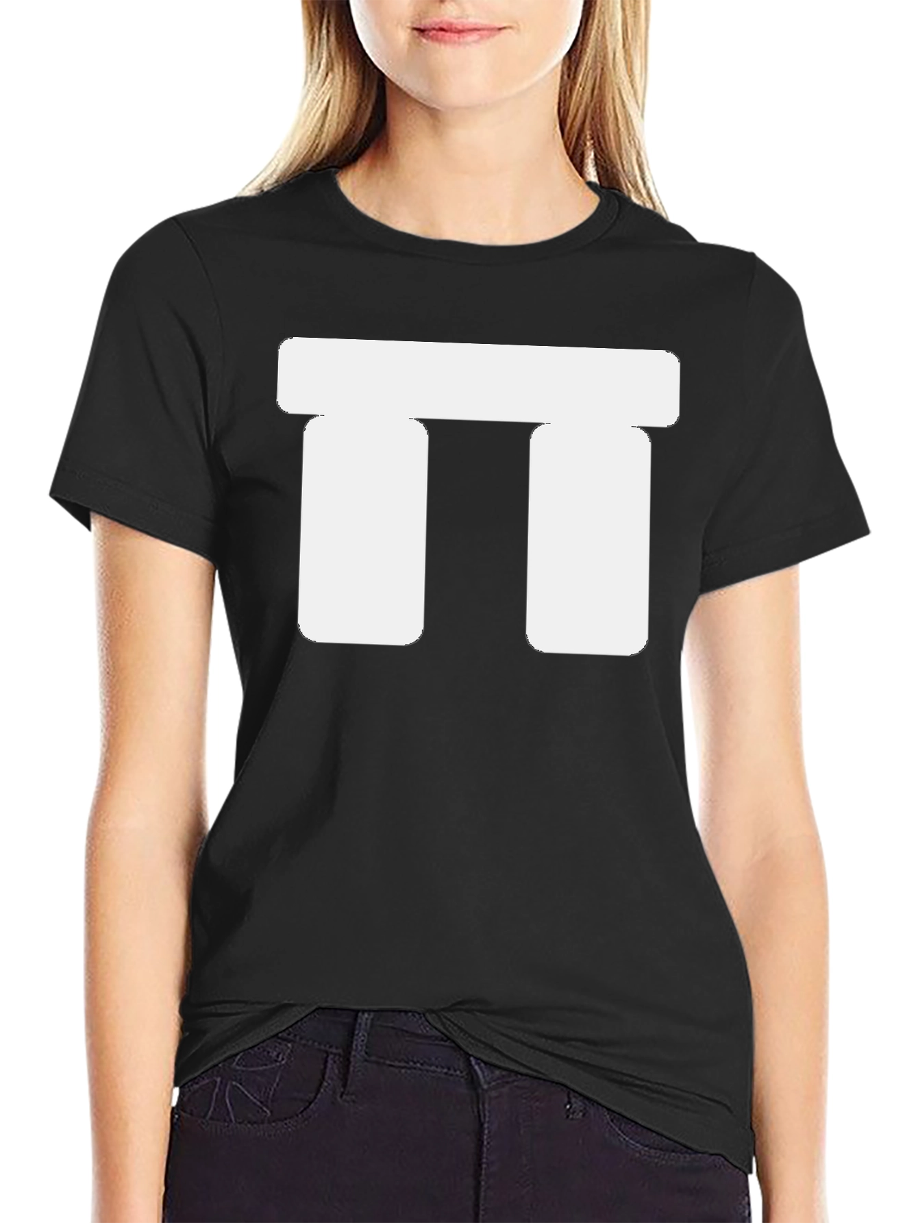 Abstract Graphic T-Shirt - Black Cotton Casual Tee