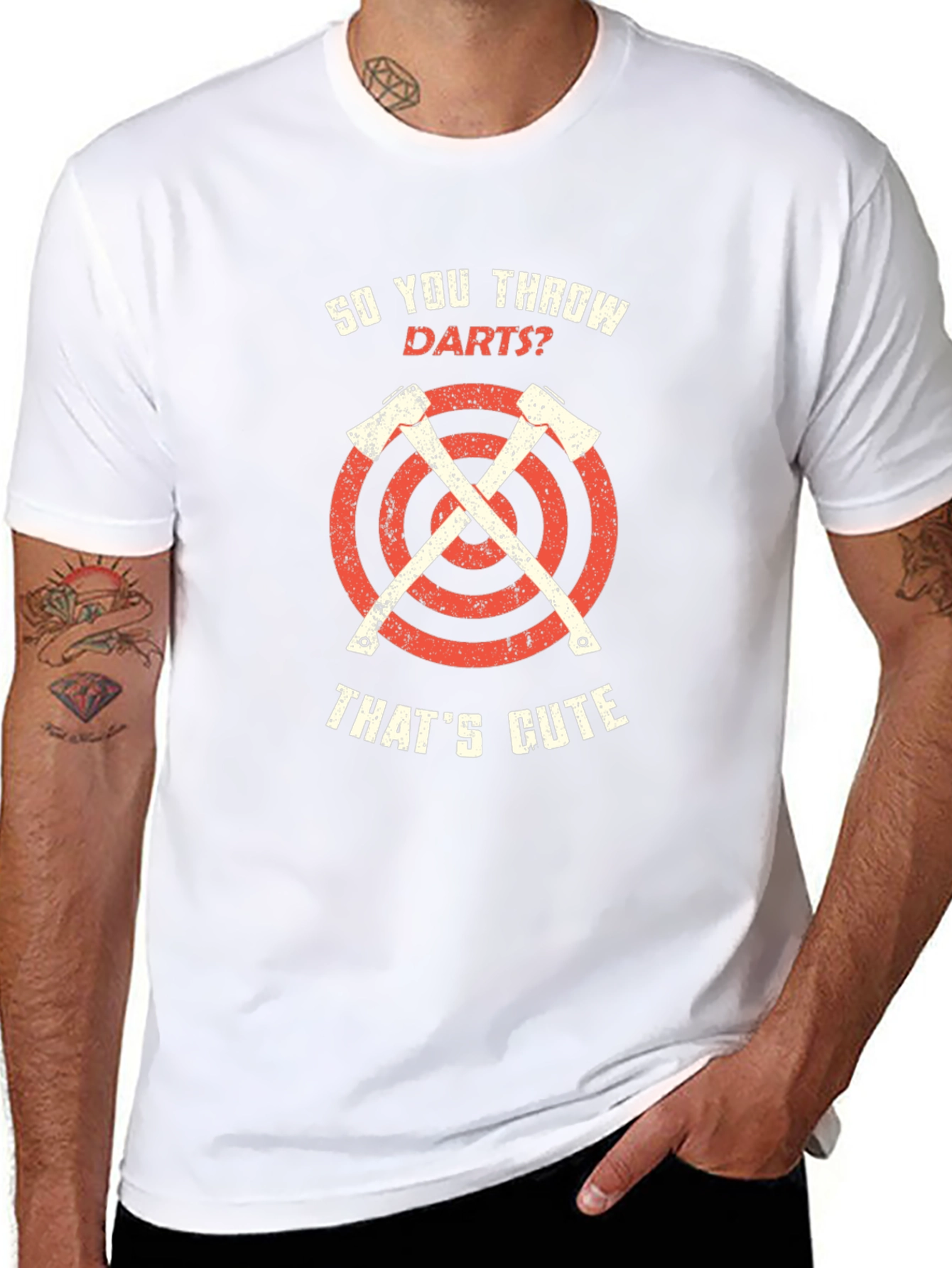 So You Throw Darts? Axe Throwing Graphic Tee