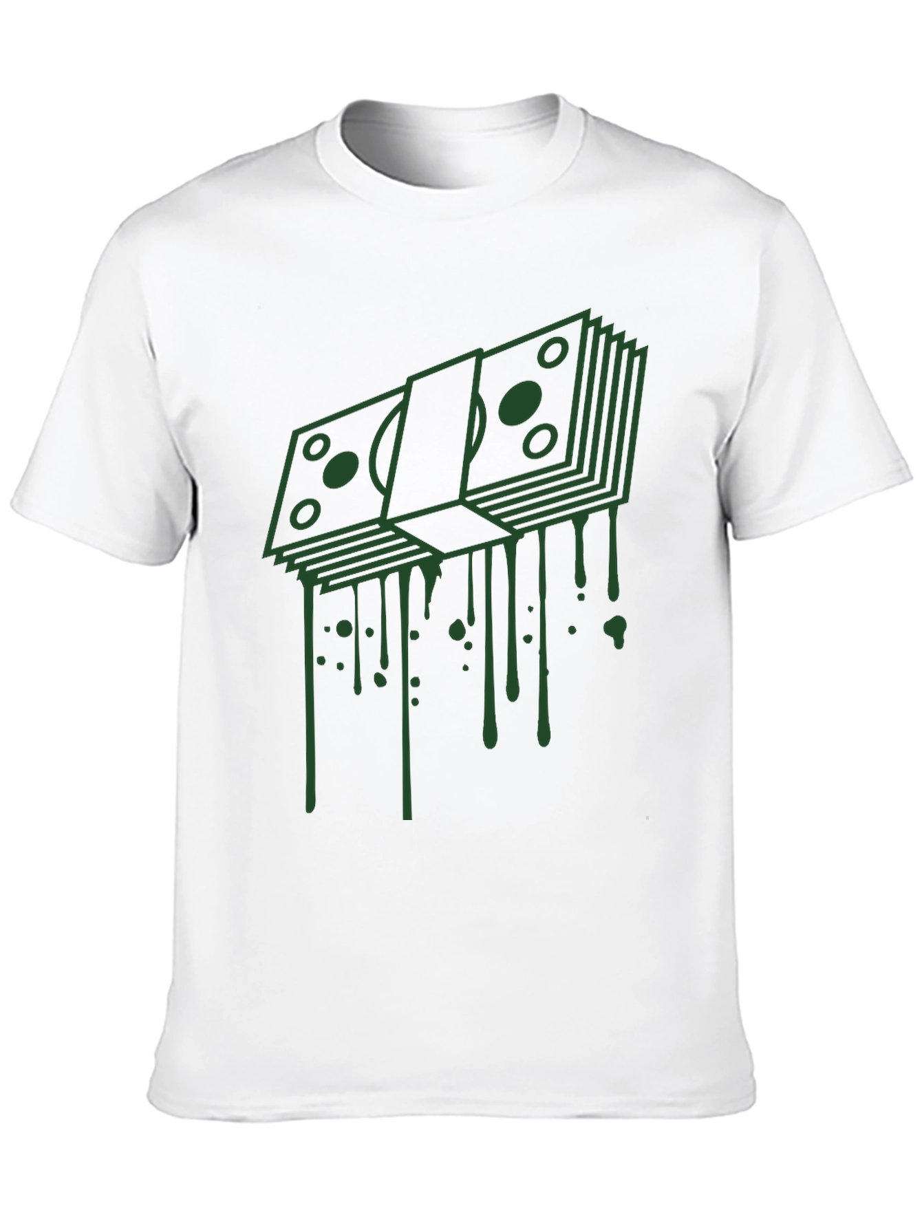Dripping Cash Graphic Tee - Modern Streetwear