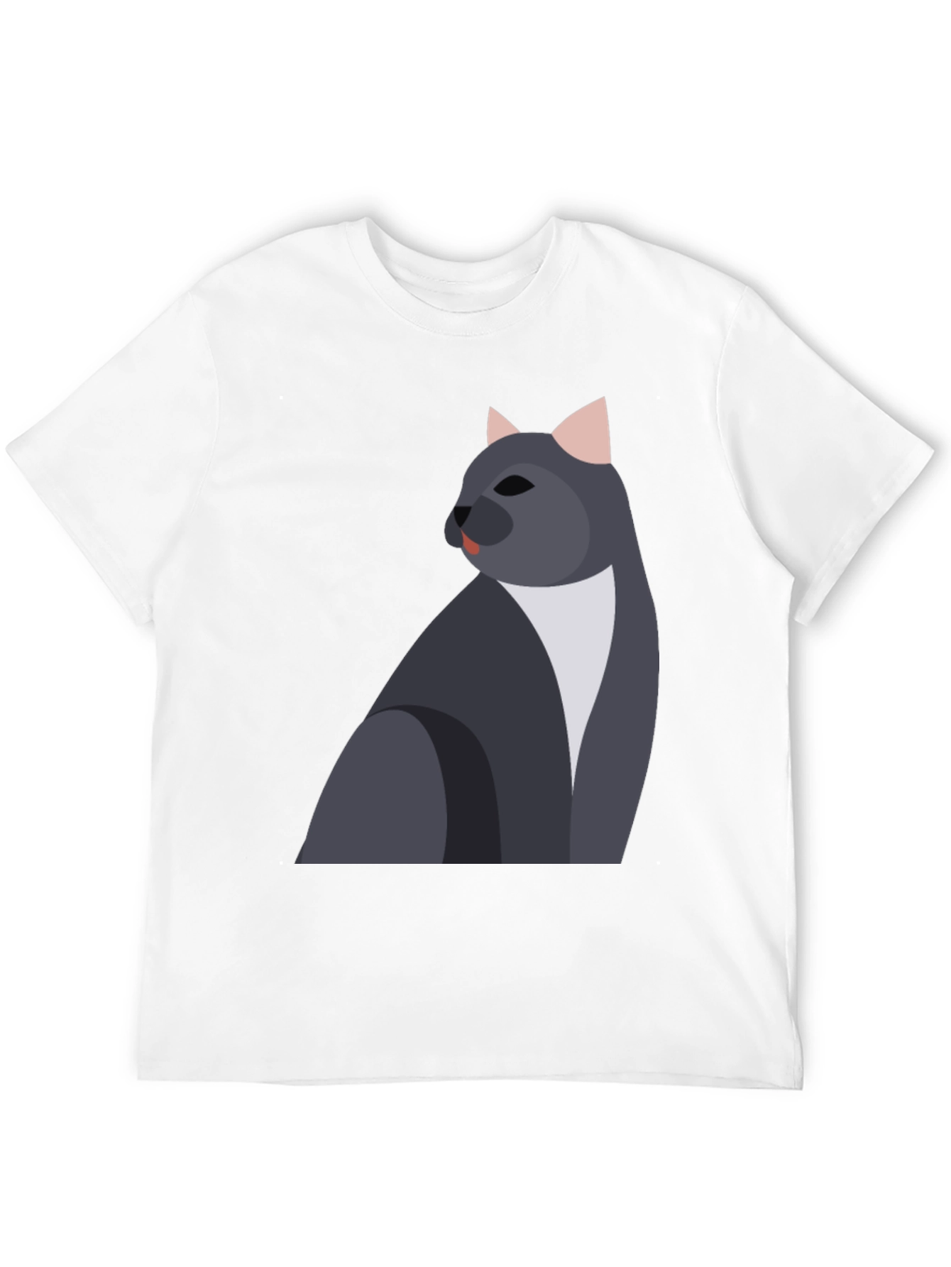 Cool Cat Graphic T-Shirt - Mens Black Tee