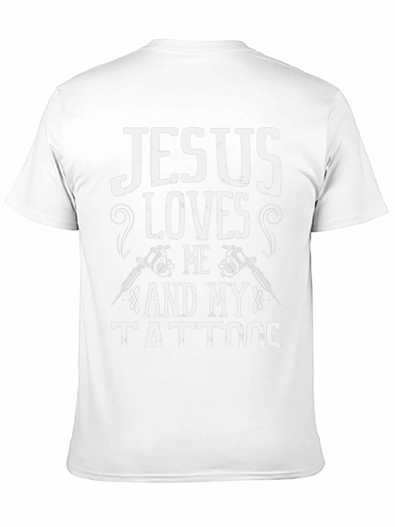 Jesus Loves Me & My Tattoos Black T-Shirt