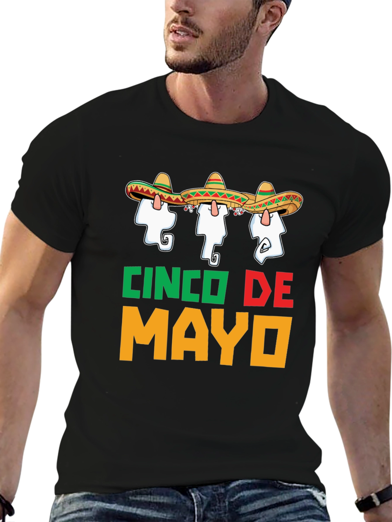Cinco De Mayo T-Shirt Black Graphic Tee