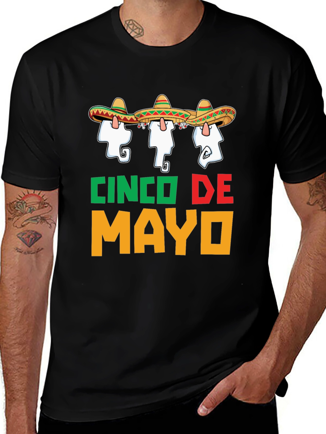 Cinco De Mayo T-Shirt Black Graphic Tee