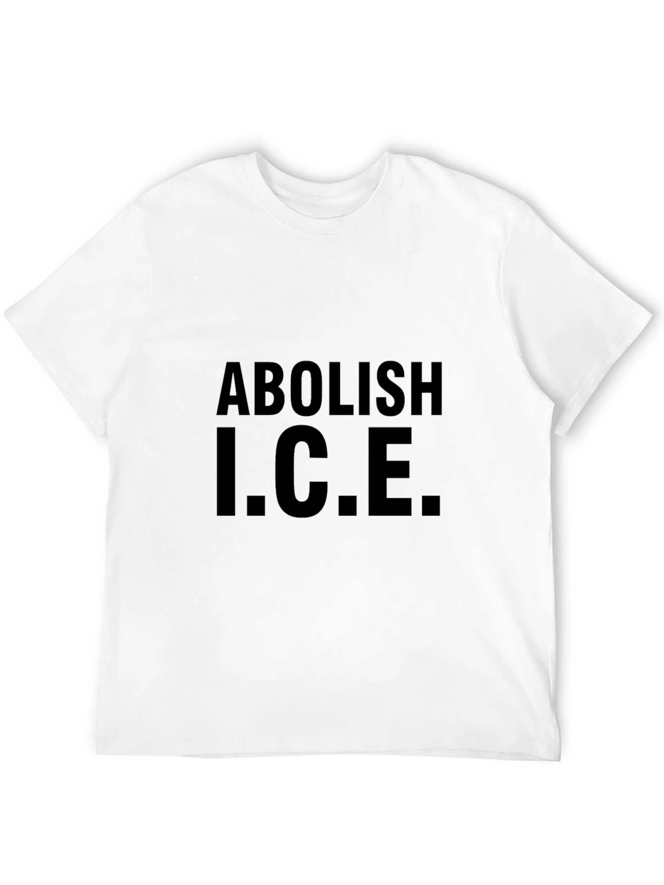 Abolish I.C.E. Black Graphic T-Shirt