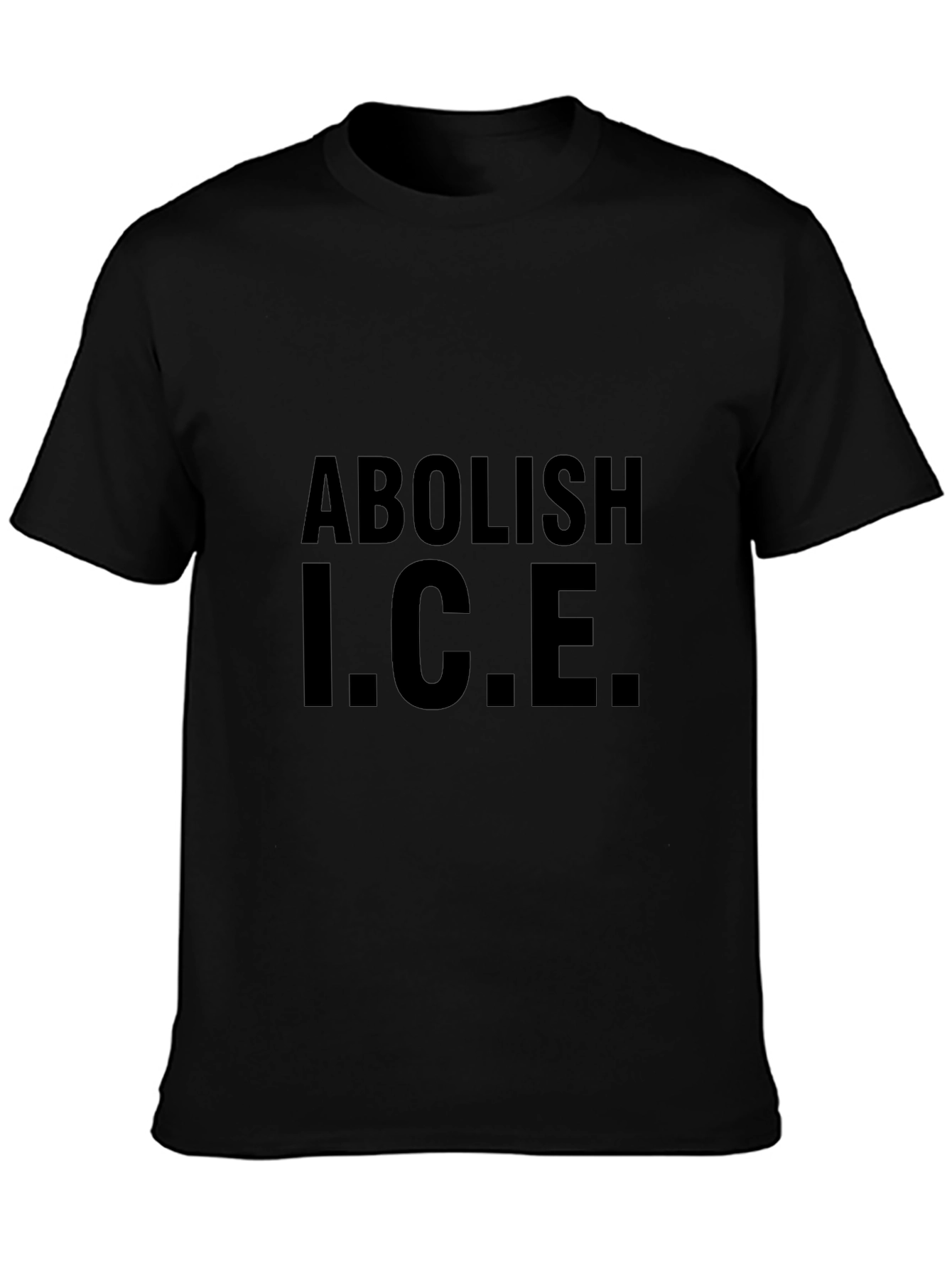 Abolish I.C.E. Black Graphic T-Shirt