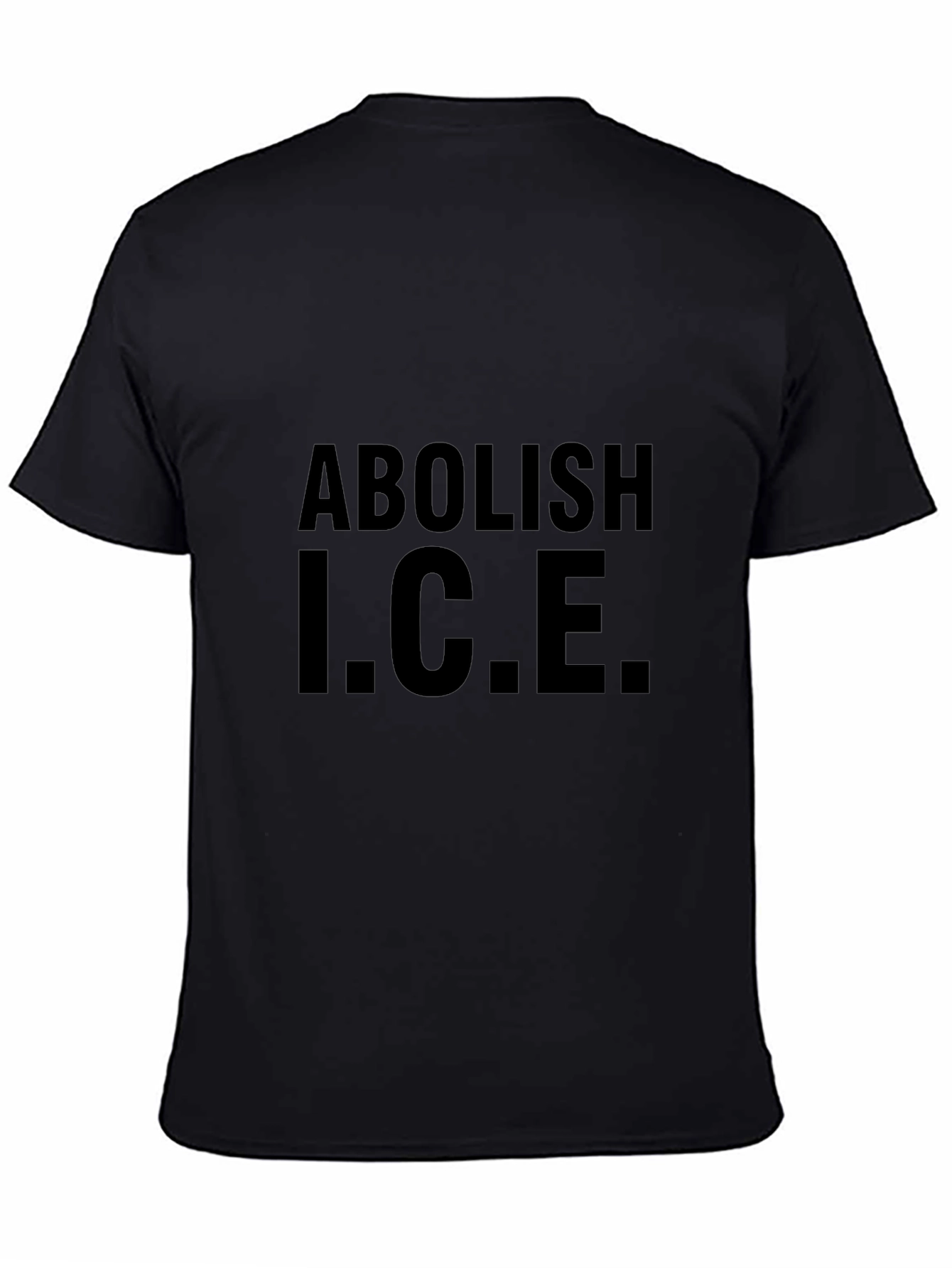 Abolish I.C.E. Black Graphic T-Shirt