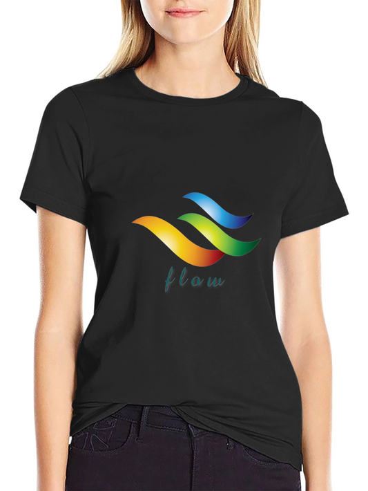 Flow Graphic Black T-Shirt - Stylish Design