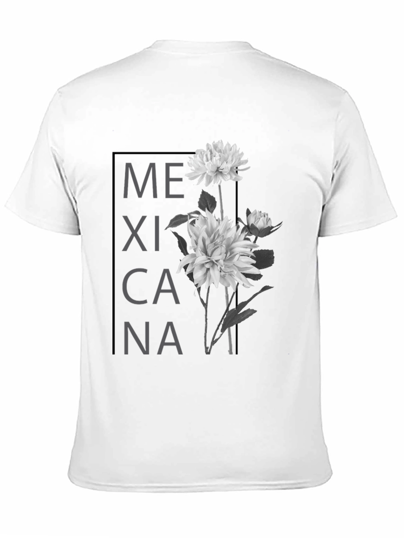 Mexicana Floral Graphic T-Shirt - Black