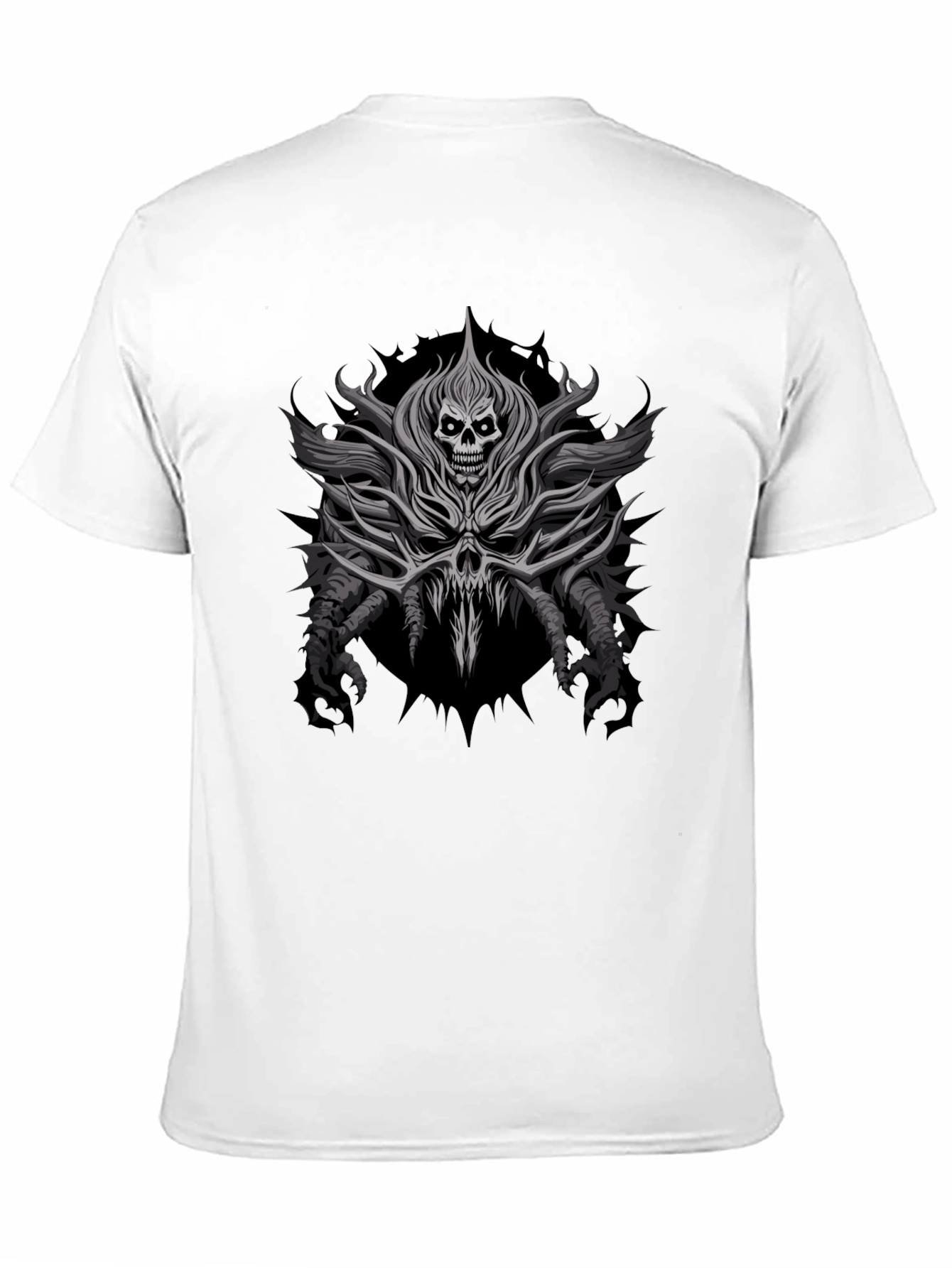 Skull Graphic Print Black T-Shirt