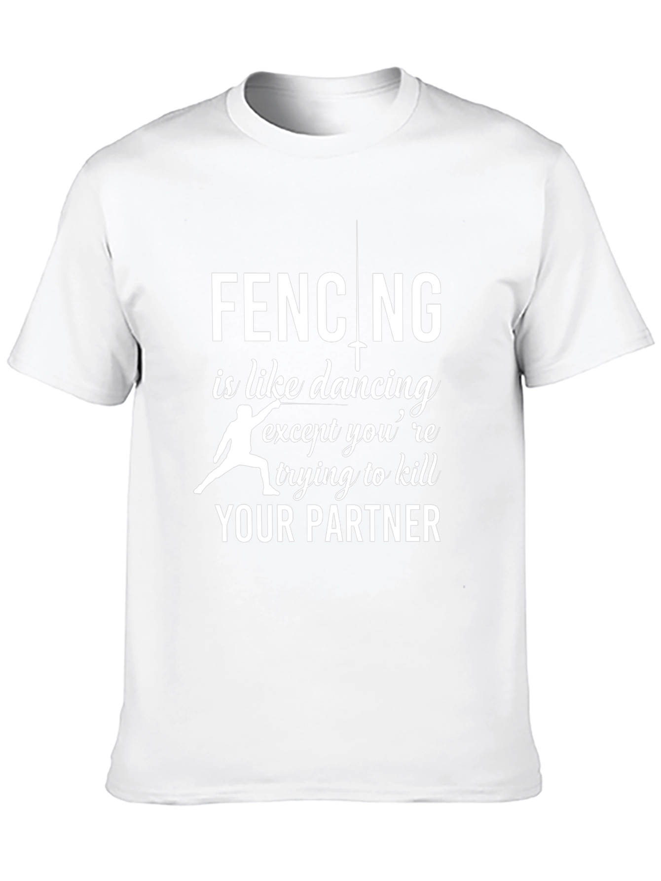 Fencing Humor Black T-Shirt