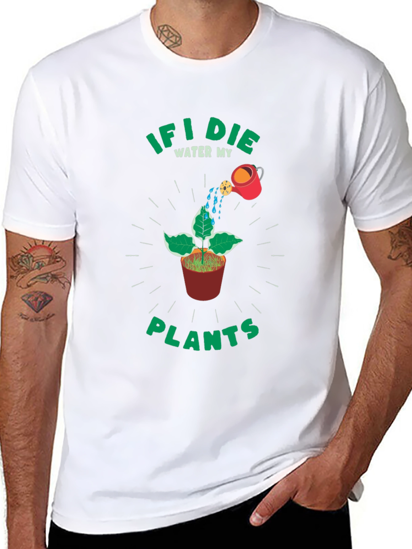 If I Die Water My Plants Graphic Tee