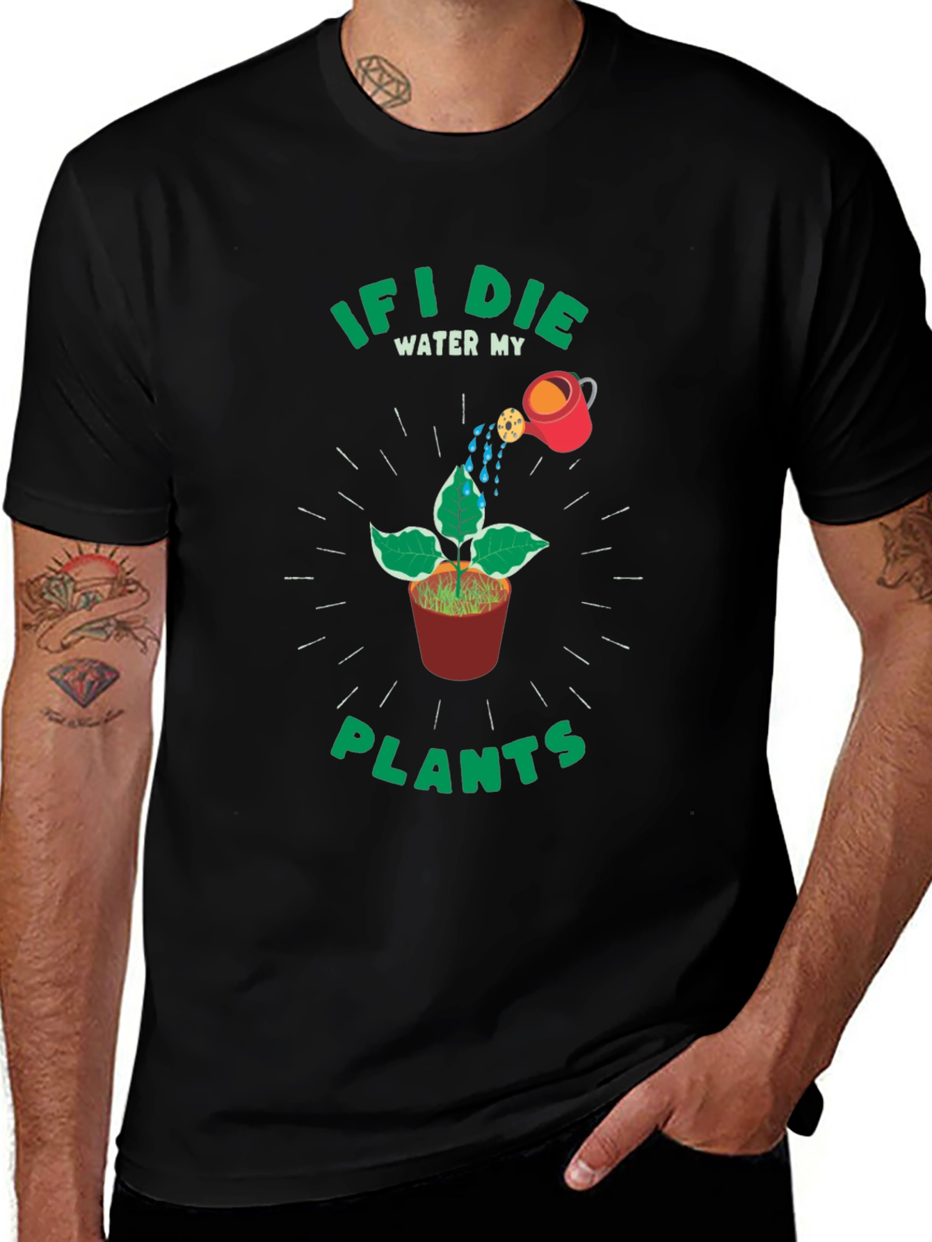 If I Die Water My Plants Graphic Tee