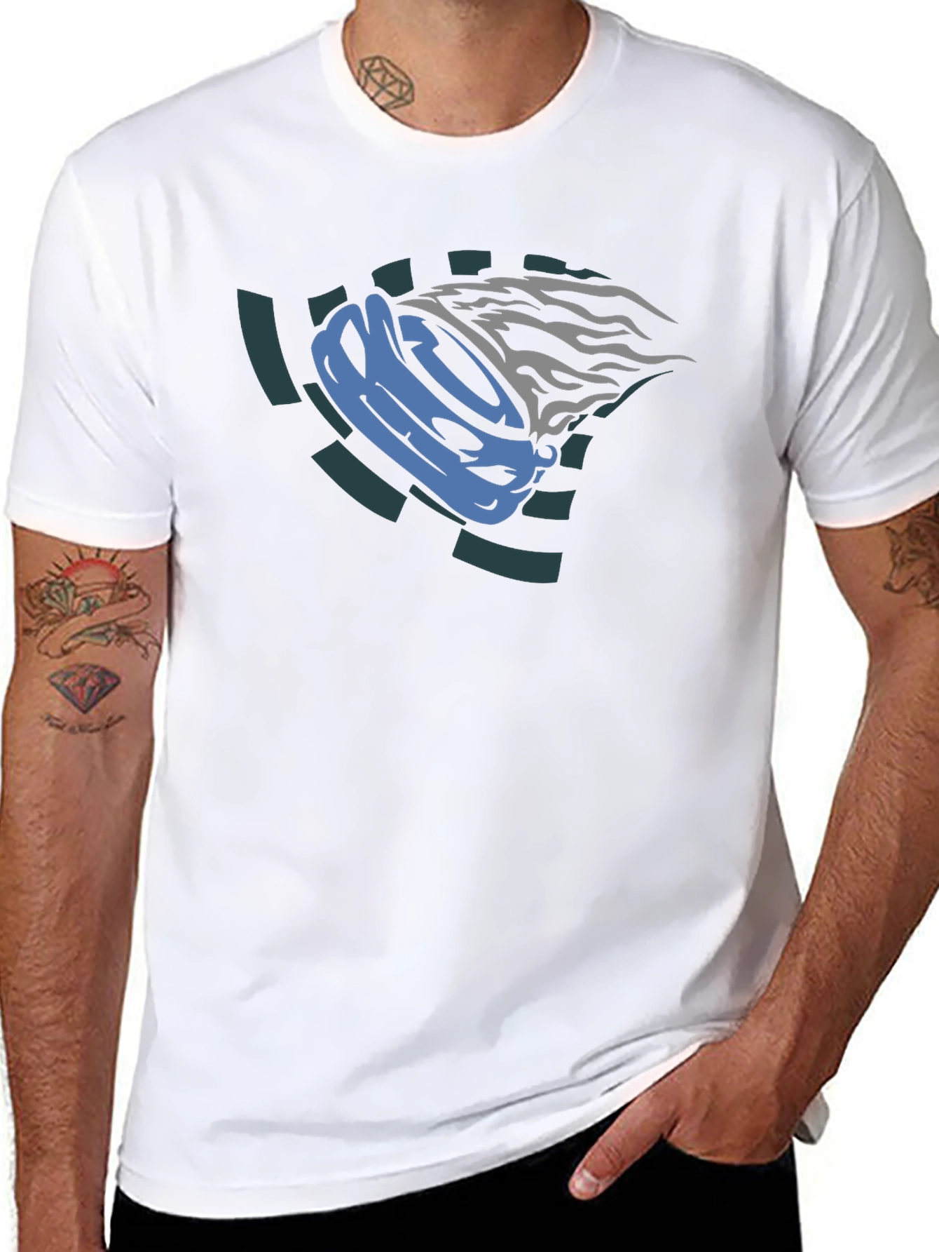 Cool Hockey Puck Graphic T-Shirt