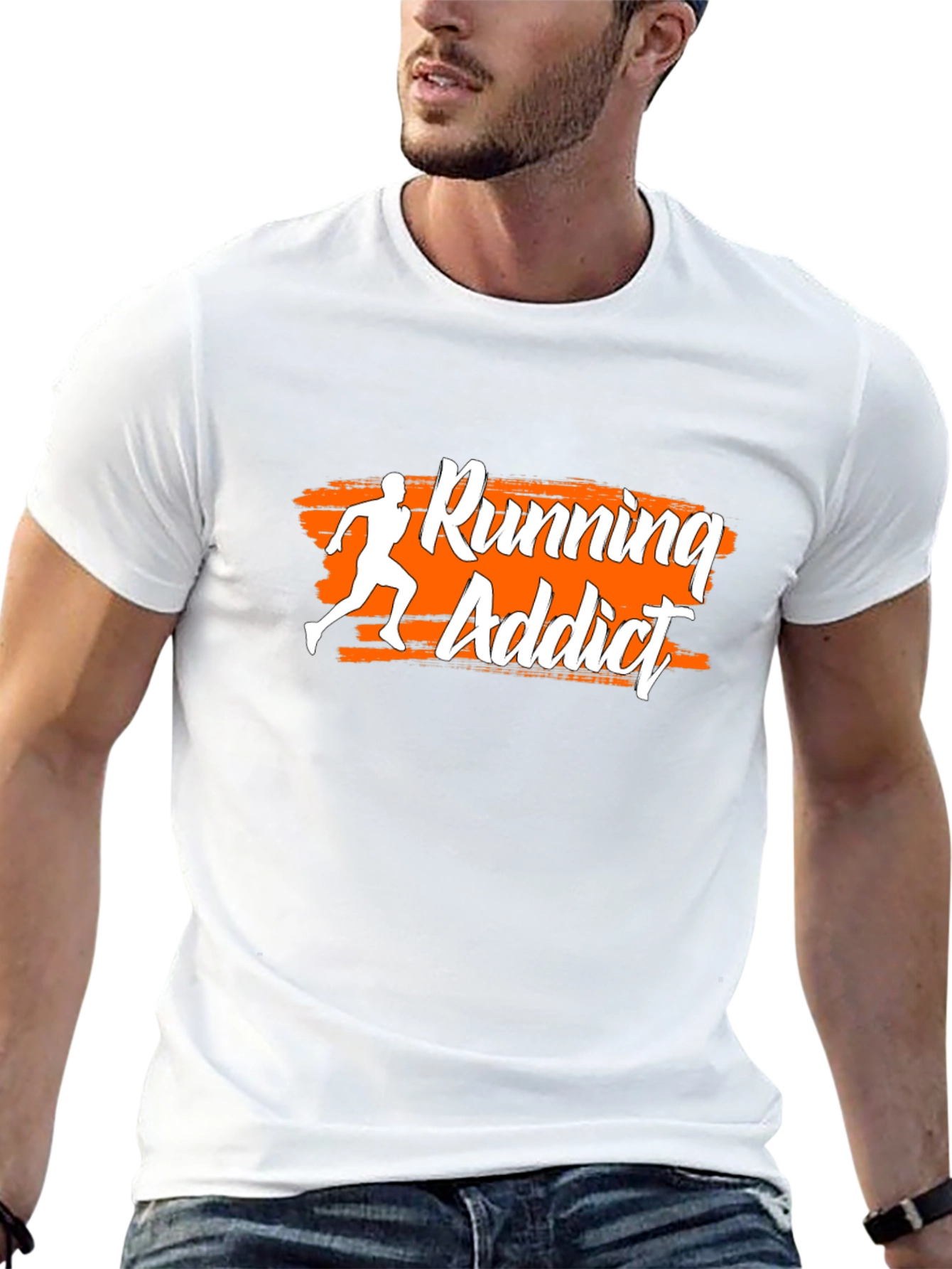 Running Addict Graphic Tee - Black