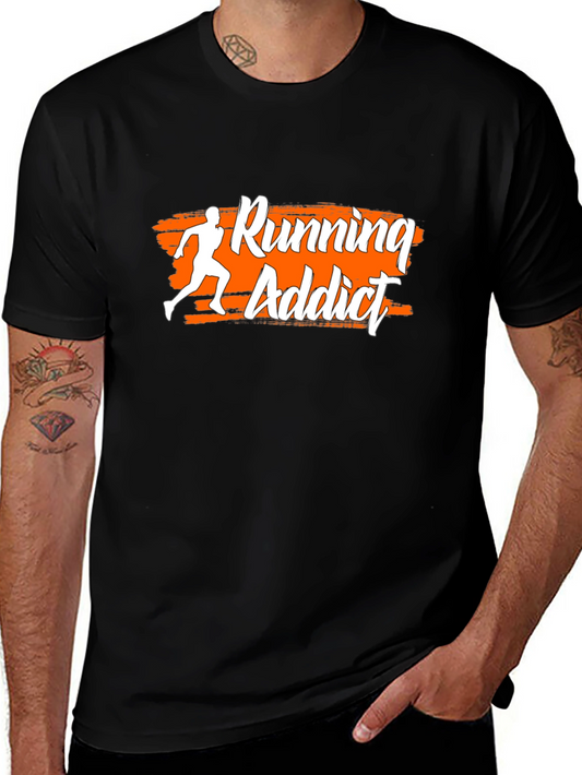 Running Addict Graphic Tee - Black