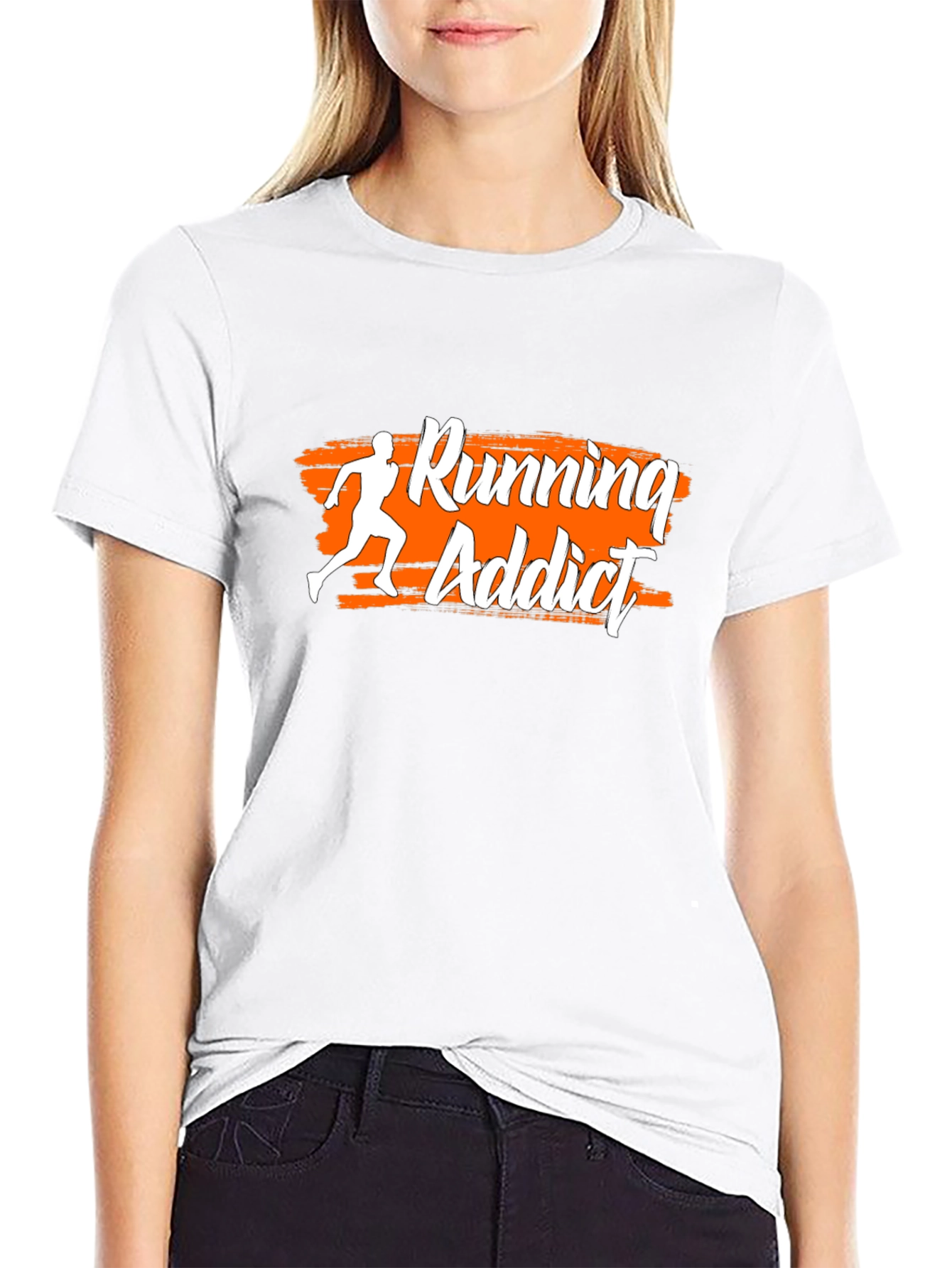 Running Addict Graphic Tee - Black