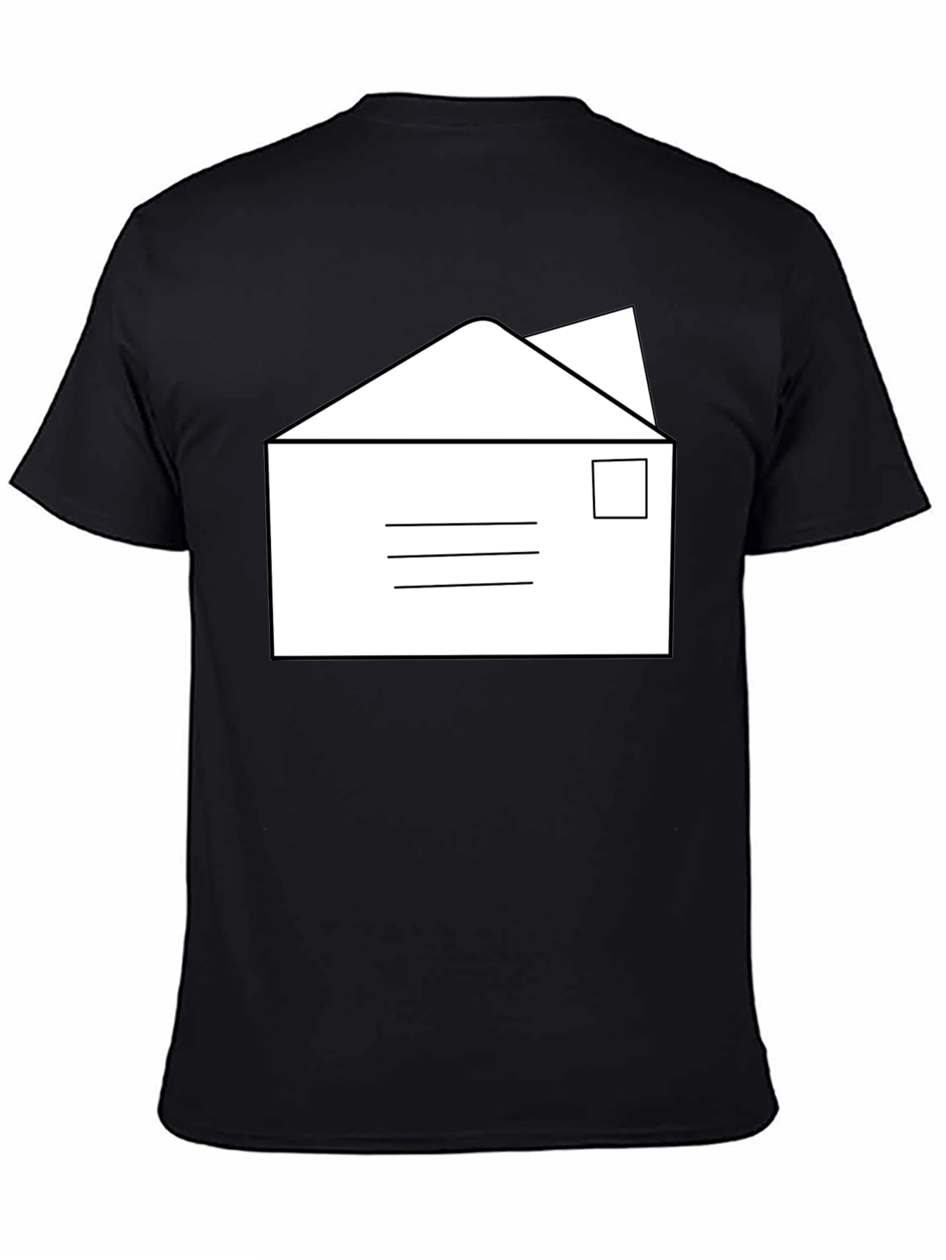Envelope Graphic T-Shirt - Classic Mail Design