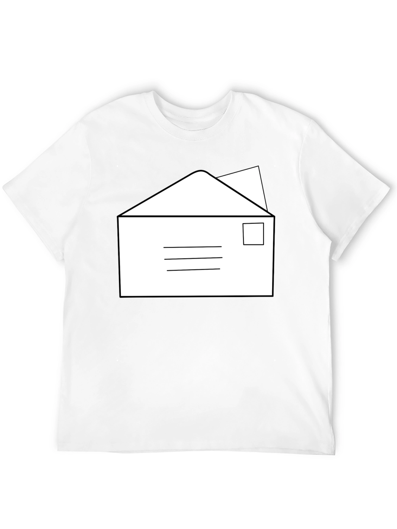 Envelope Graphic T-Shirt - Classic Mail Design