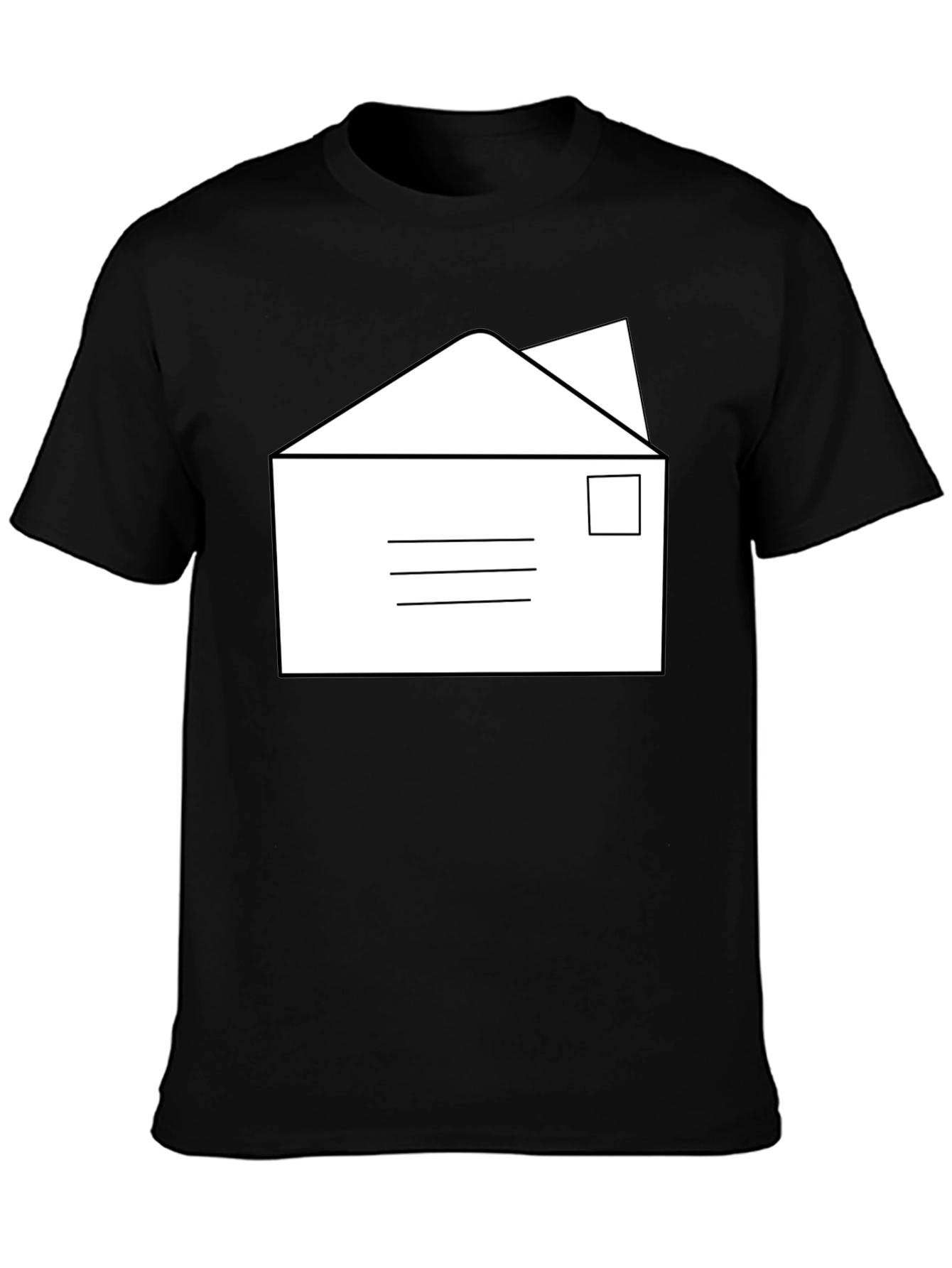 Envelope Graphic T-Shirt - Classic Mail Design