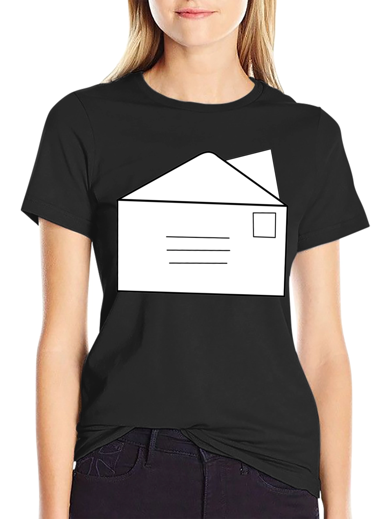 Envelope Graphic T-Shirt - Classic Mail Design