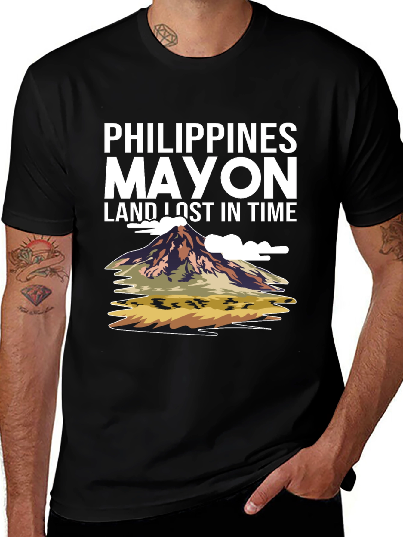 Philippines Mayon Volcano T-Shirt | Travel Graphic Tee | Philippines Lover Shirt | Nature Landscape Gift | Free Shipping $50+
