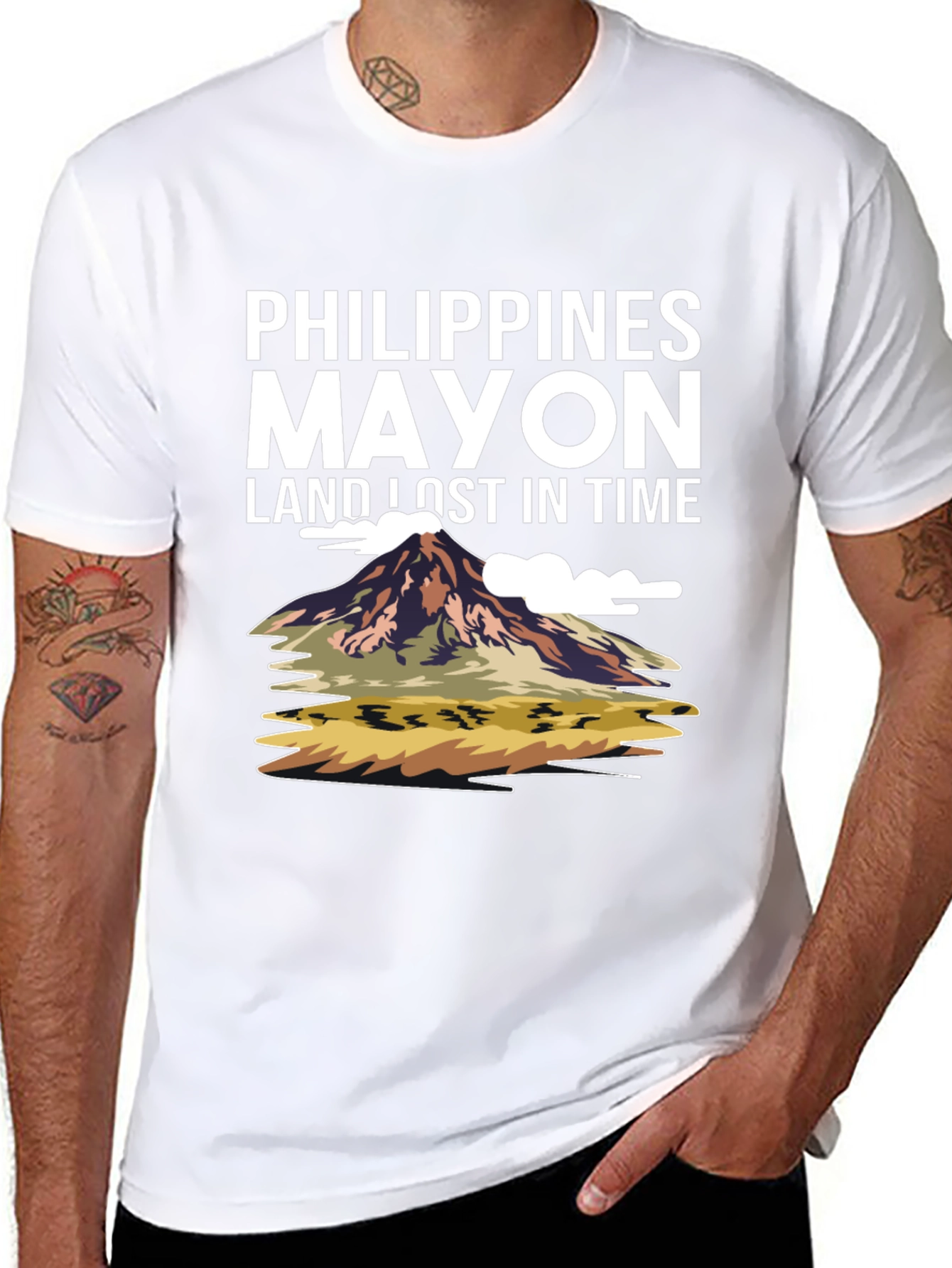 Philippines Mayon Volcano T-Shirt | Travel Graphic Tee | Philippines Lover Shirt | Nature Landscape Gift | Free Shipping $50+