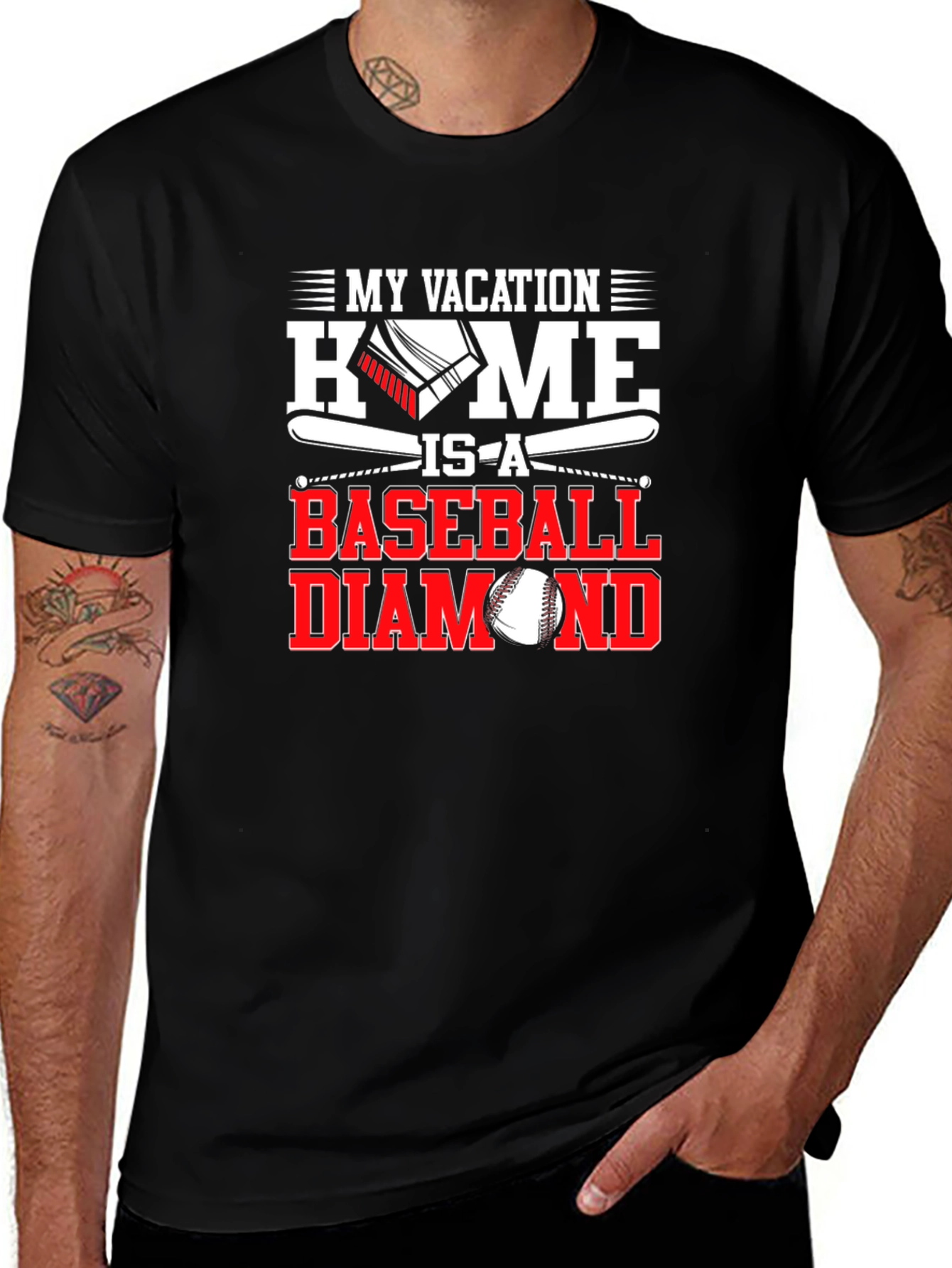 Baseball Diamond Vacation T-Shirt
