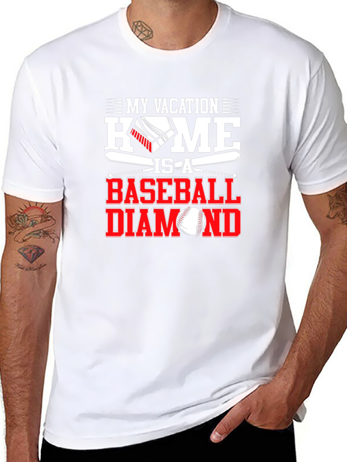 Baseball Diamond Vacation T-Shirt