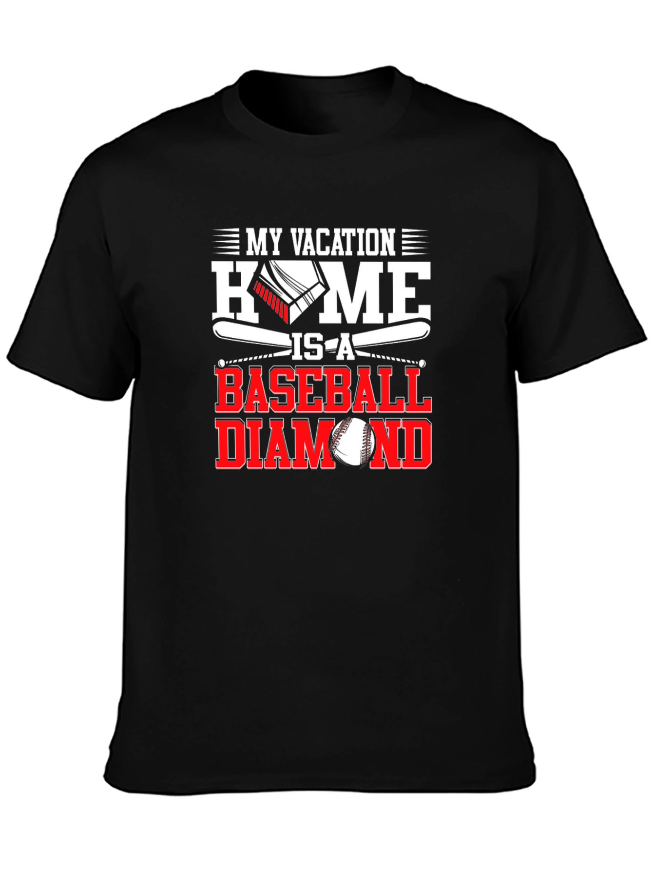 Baseball Diamond Vacation T-Shirt
