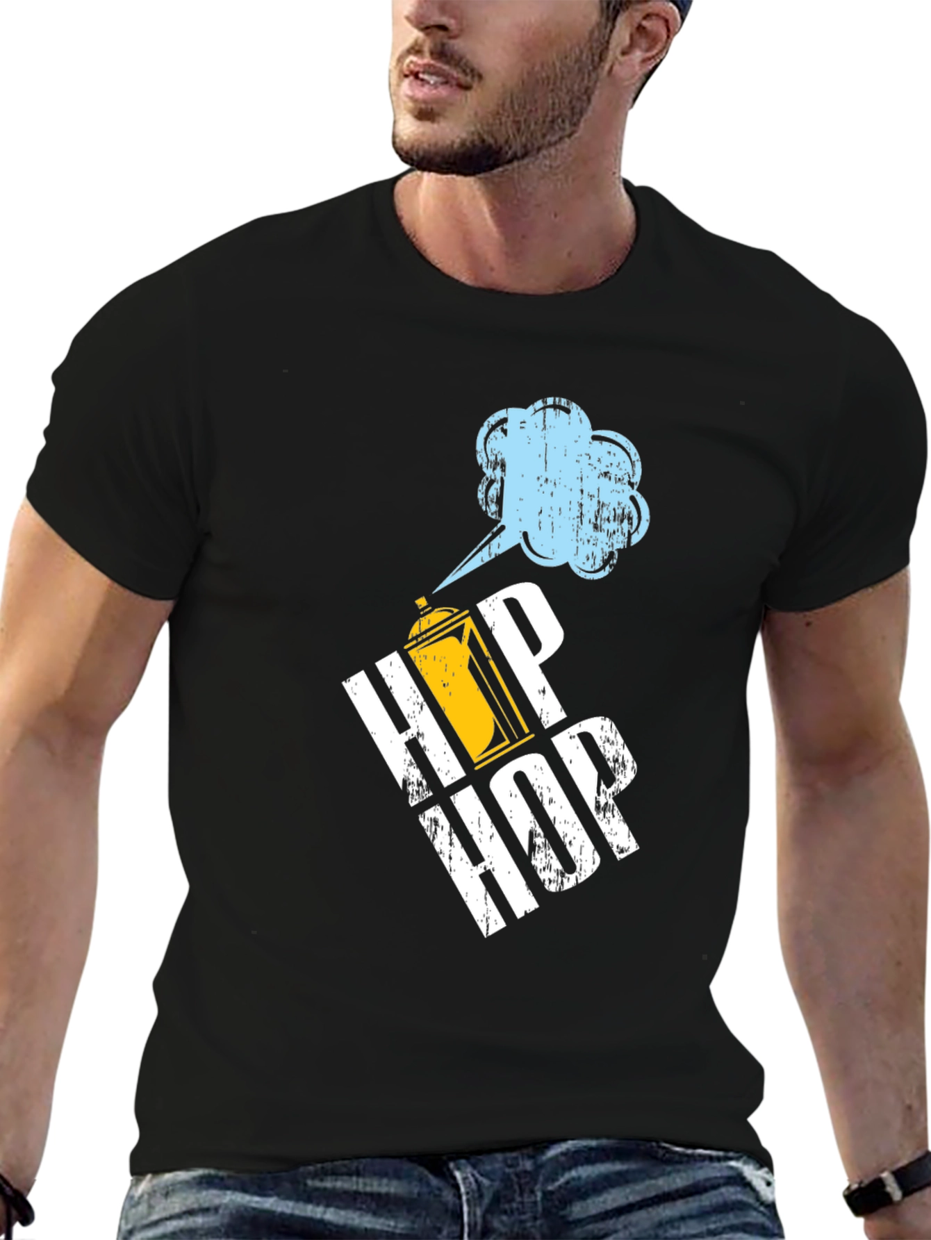 Hip Hop Spray Paint T-Shirt - Urban Style