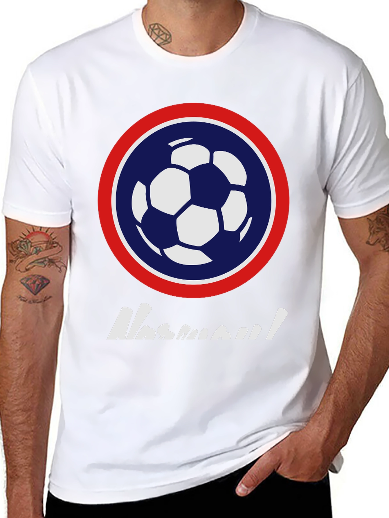 Soccer Ball Graphic Tee - Casual Sportswear