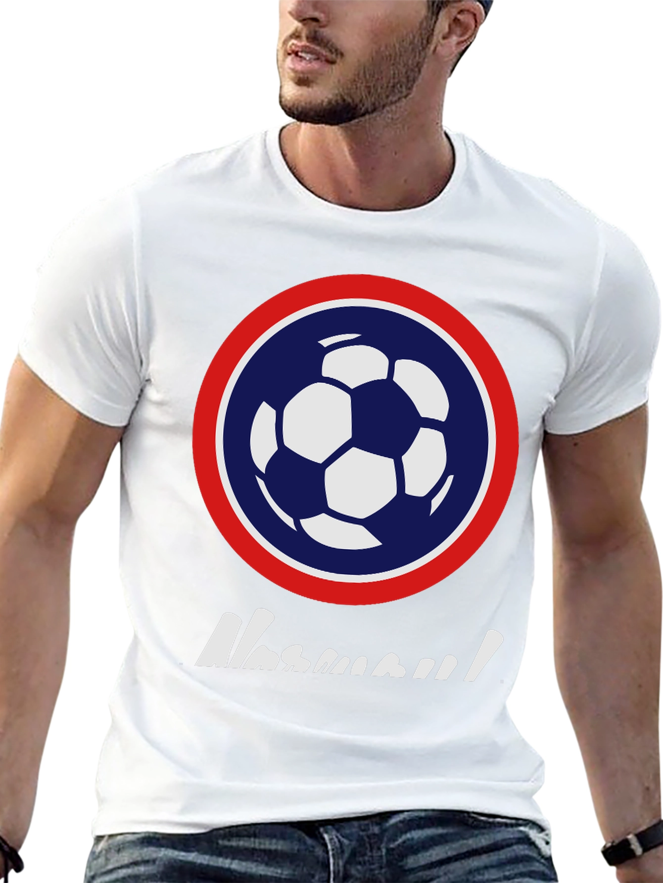 Soccer Ball Graphic Tee - Casual Sportswear