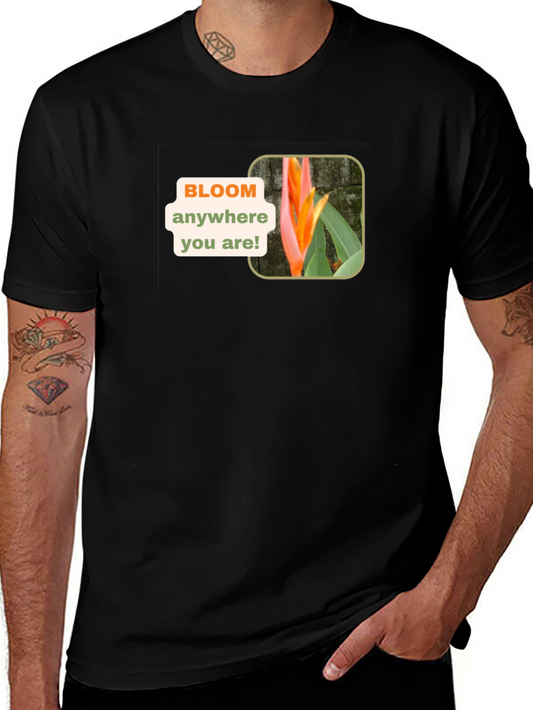 Bloom Anywhere Black T-Shirt