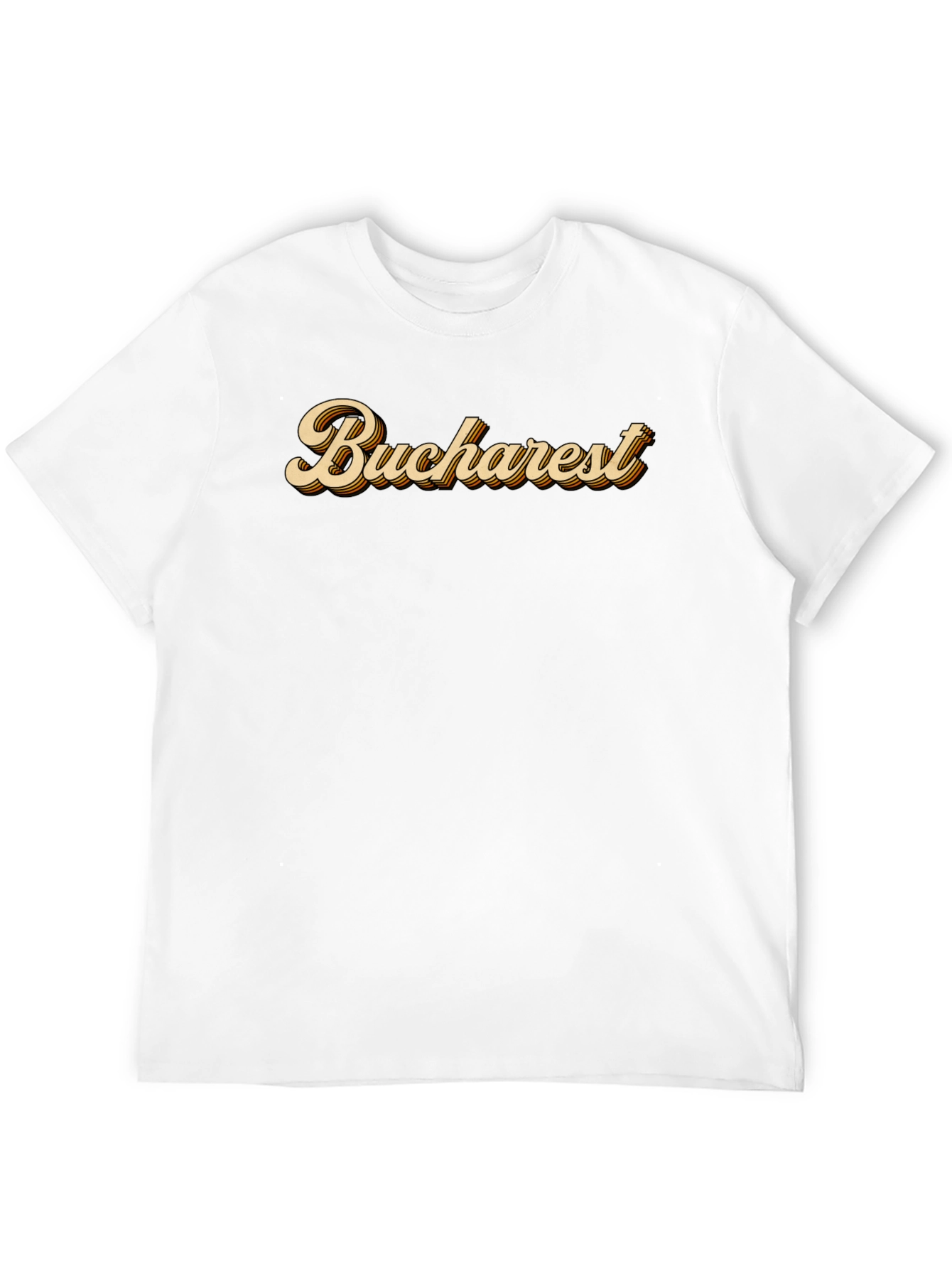 Bucharest Retro Style Graphic T-Shirt