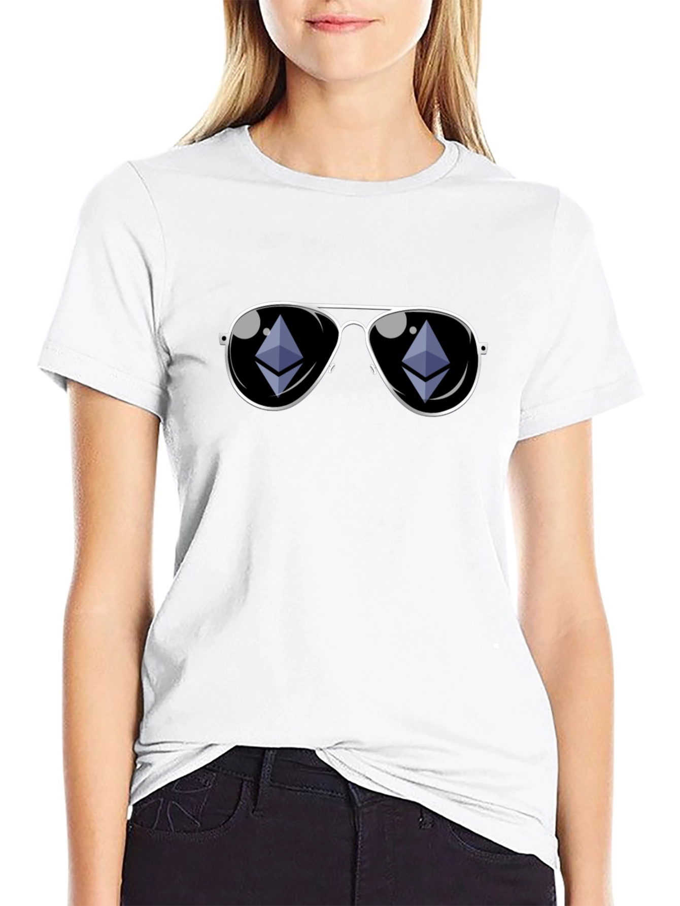 Ethereum Sunglasses T-Shirt