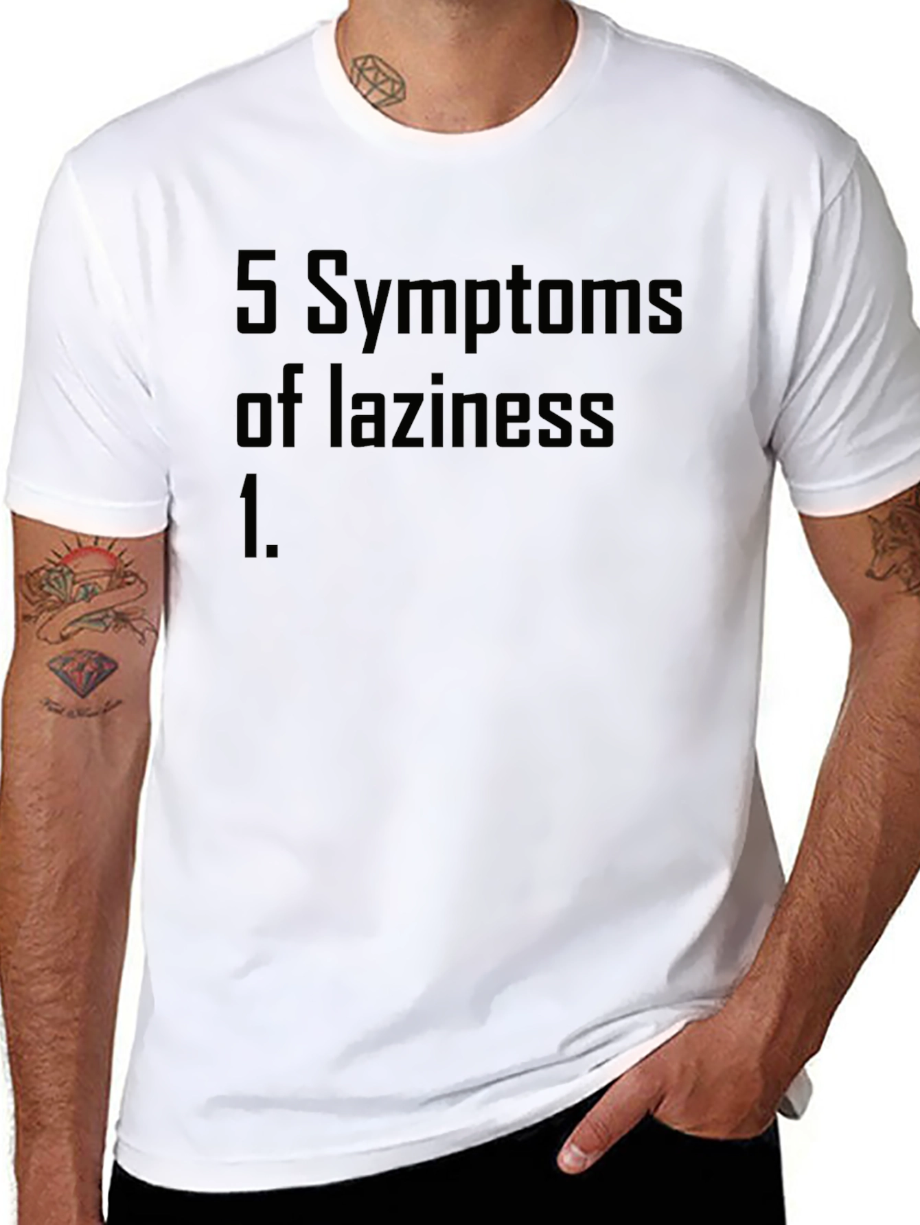 Funny Laziness Symptoms T-Shirt