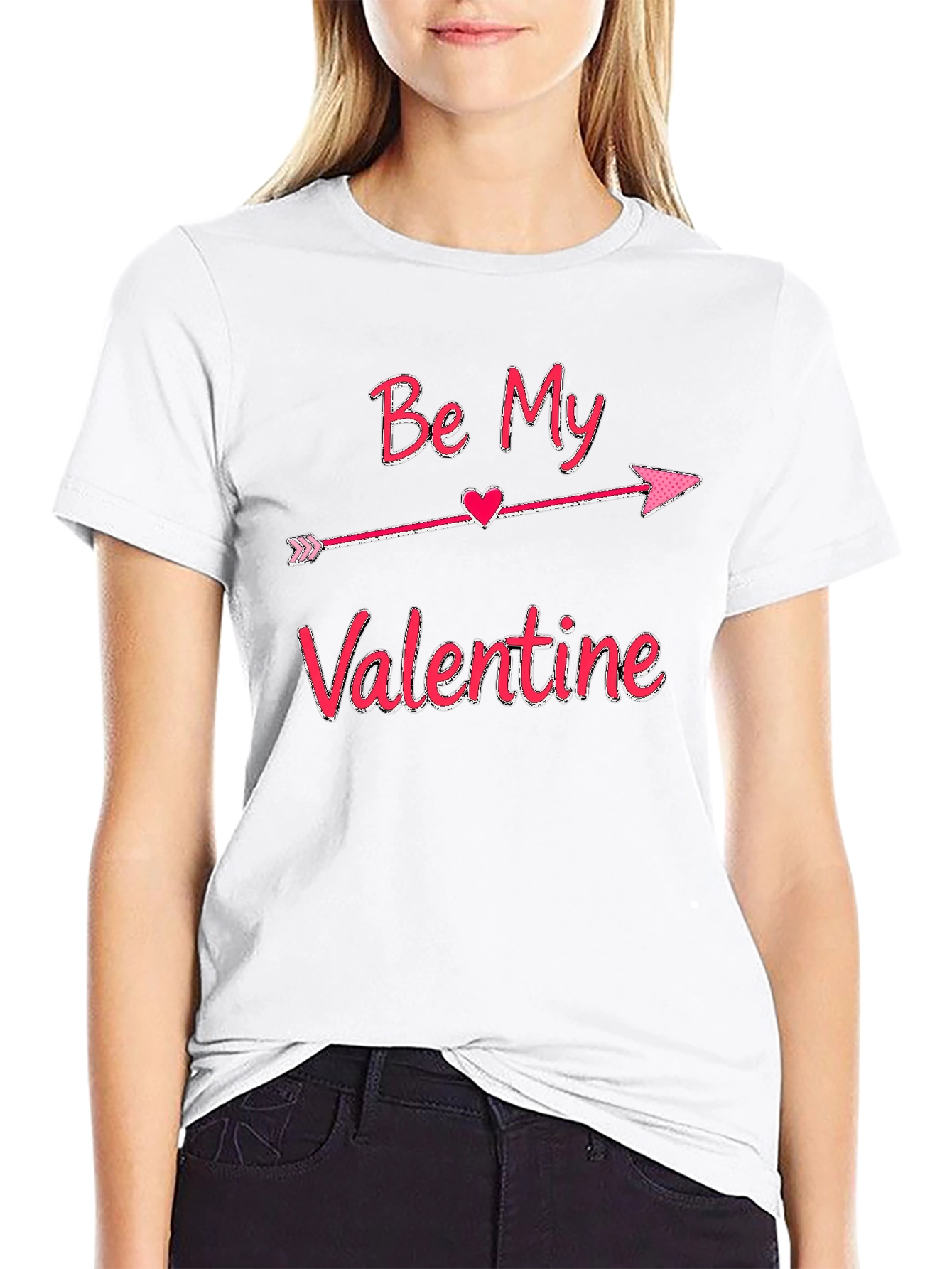 Be My Valentine T-Shirt | Arrow Heart Graphic Tee | Cute Love Shirt | Valentine's Day Gift | Free Shipping $50+
