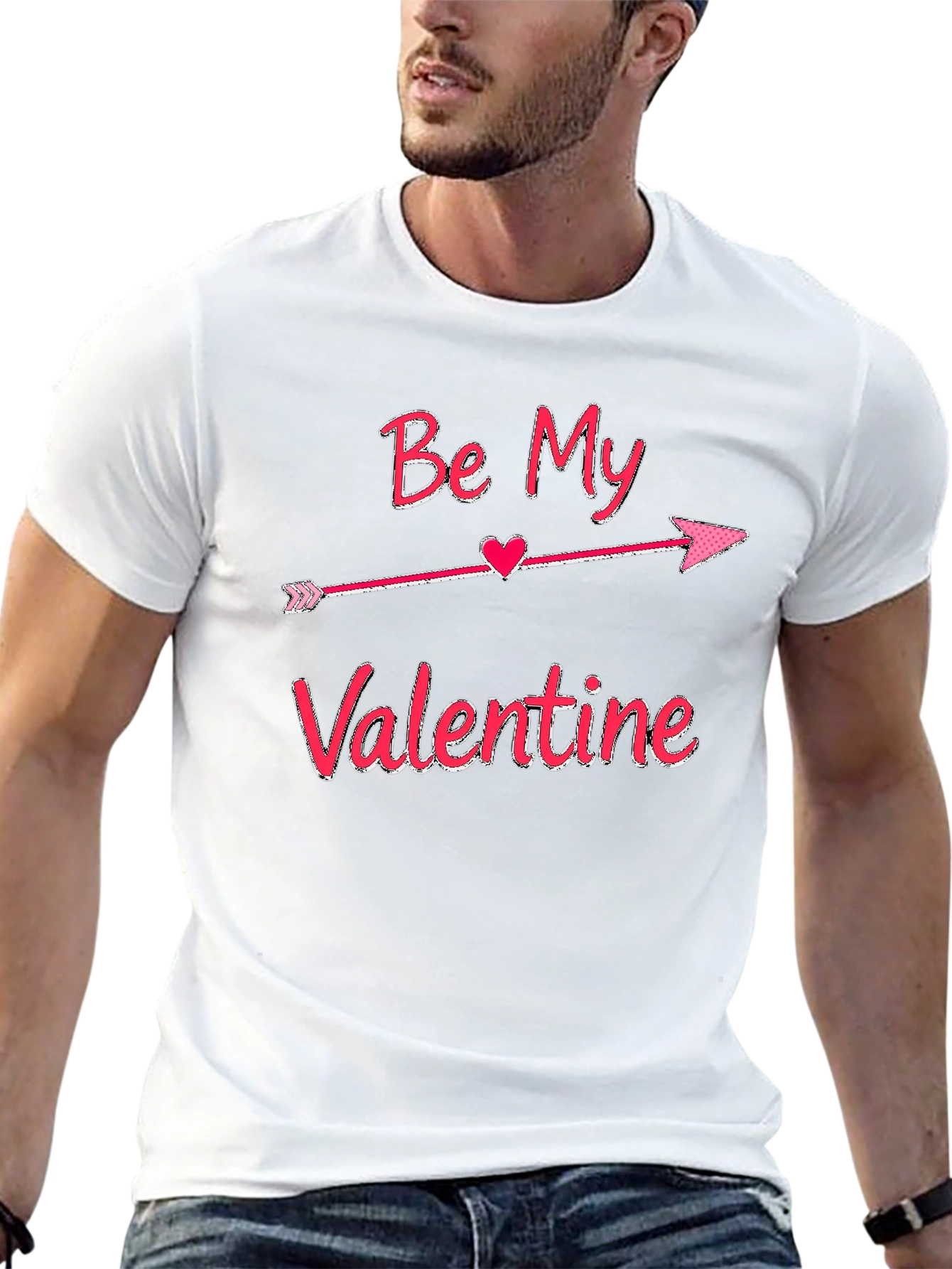 Be My Valentine T-Shirt | Arrow Heart Graphic Tee | Cute Love Shirt | Valentine's Day Gift | Free Shipping $50+