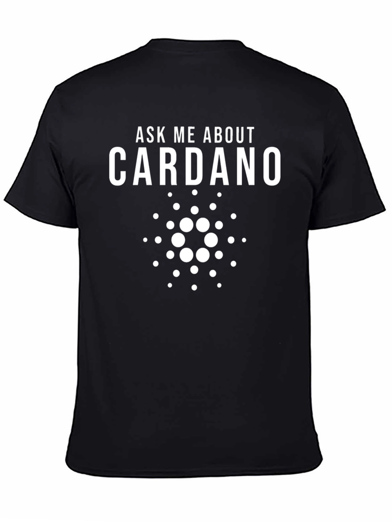 Ask Me About Cardano T-Shirt - Crypto Enthusiast Apparel