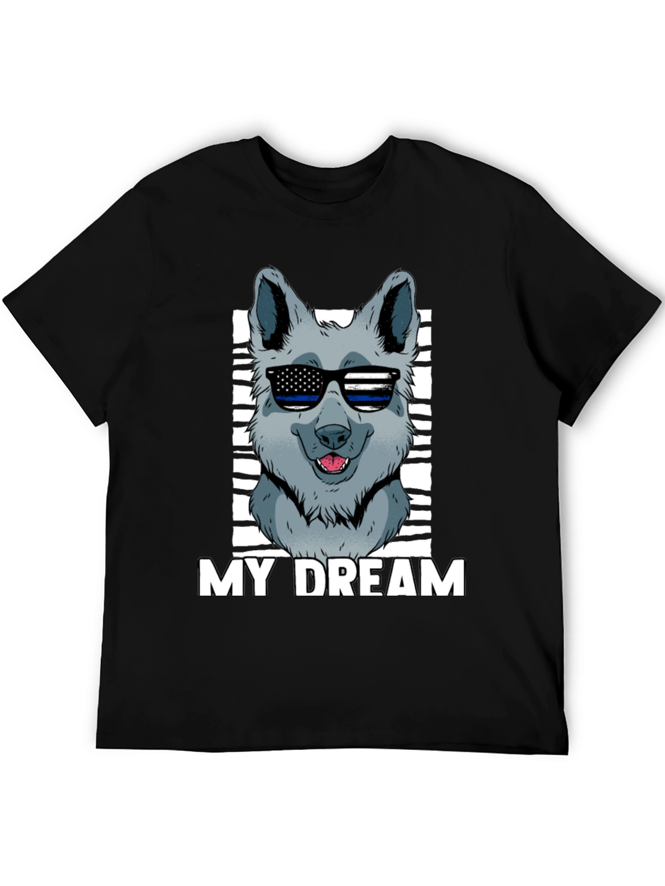 My Dream Dog Graphic T-Shirt - Black