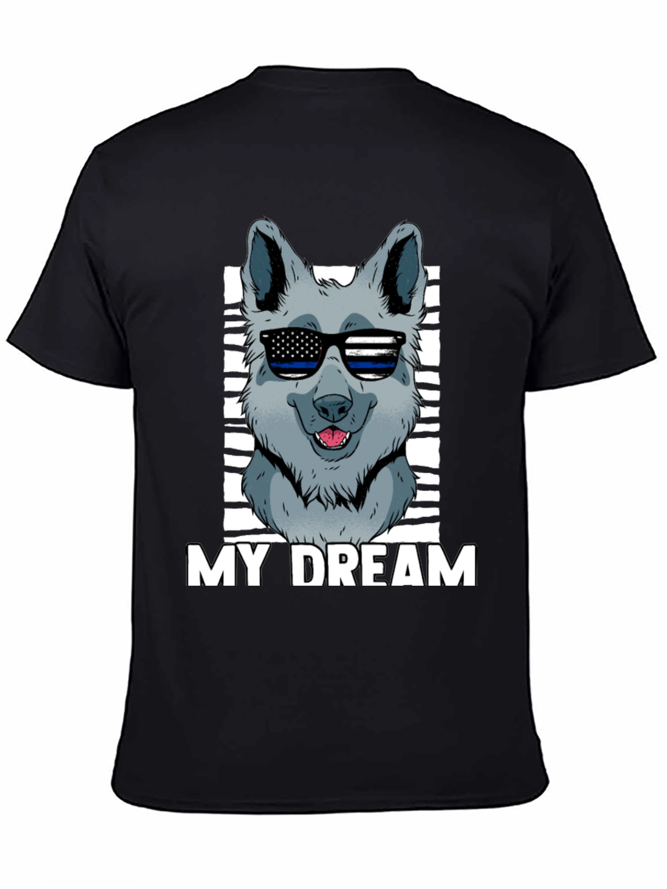 My Dream Dog Graphic T-Shirt - Black