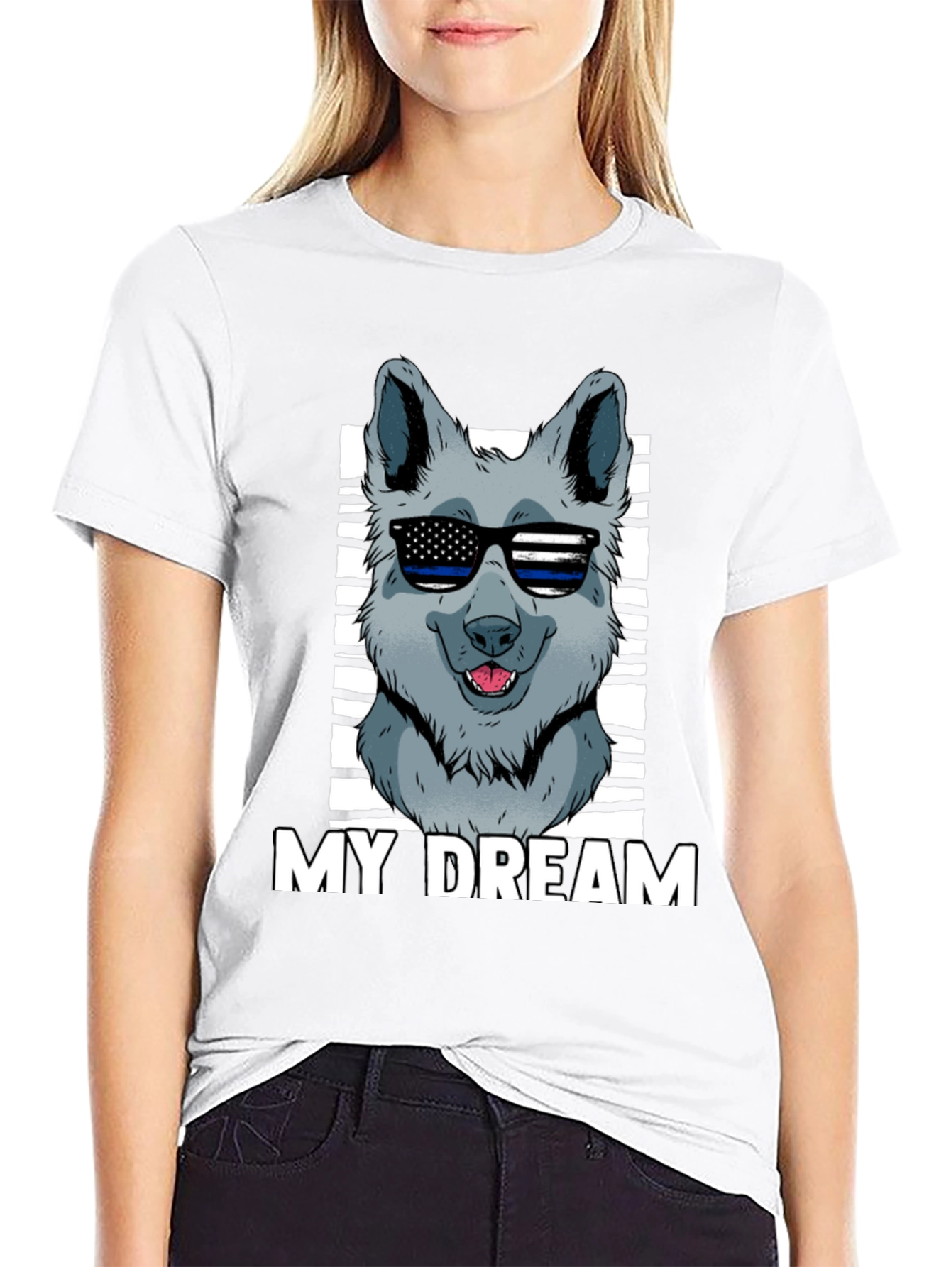 My Dream Dog Graphic T-Shirt - Black
