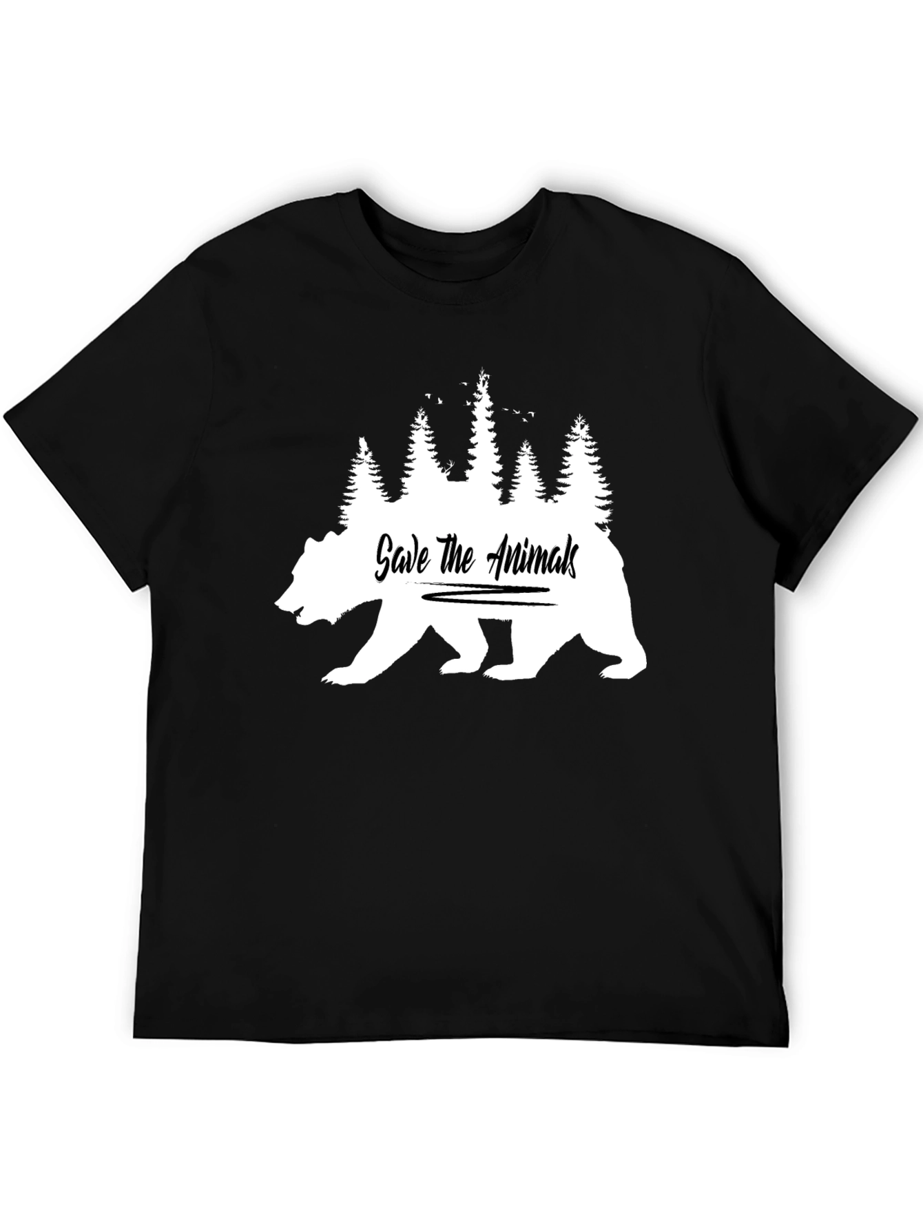 Save The Animals Bear Graphic Tee