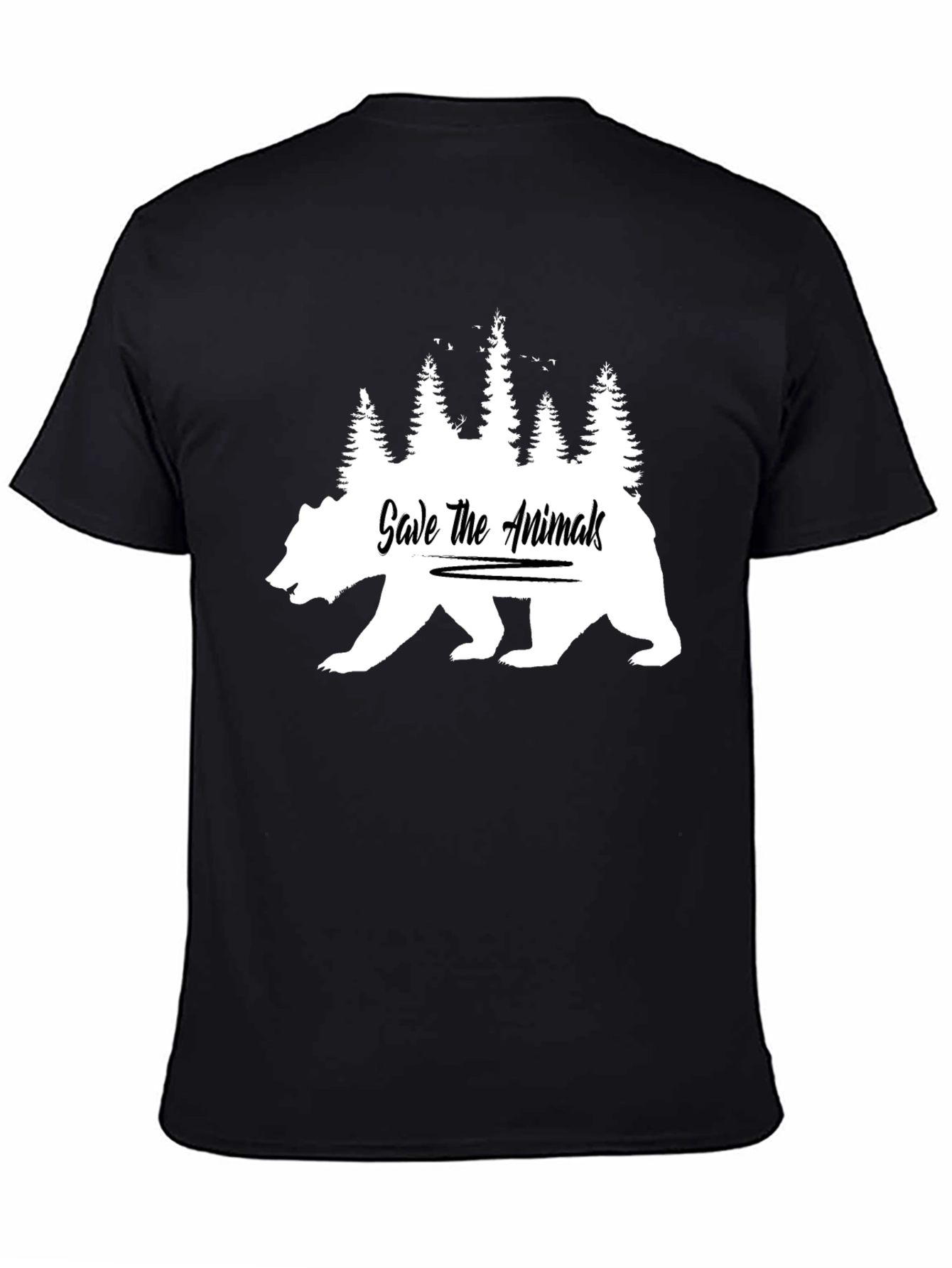 Save The Animals Bear Graphic Tee
