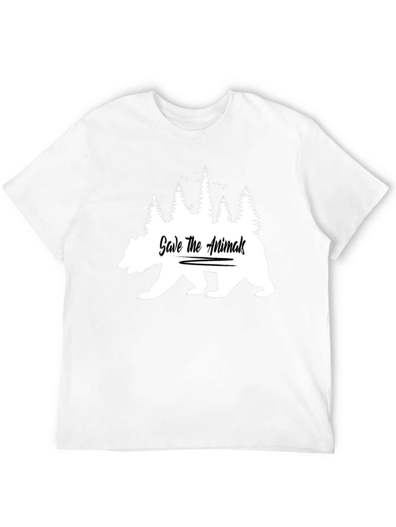 Save The Animals Bear Graphic Tee